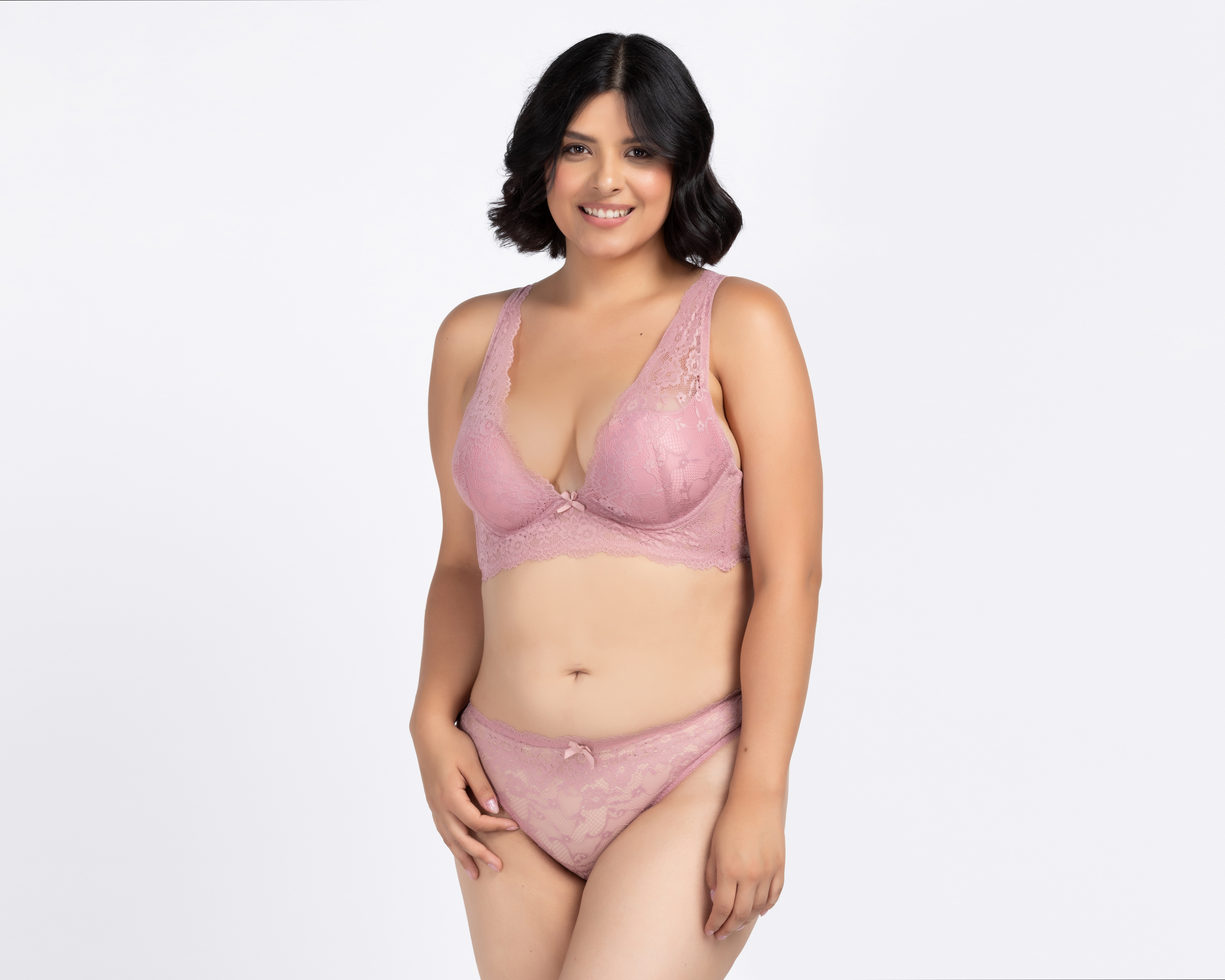 Coordinado de Encaje Eva Tu Estilo Íntimo Copa Completa 2 Pack