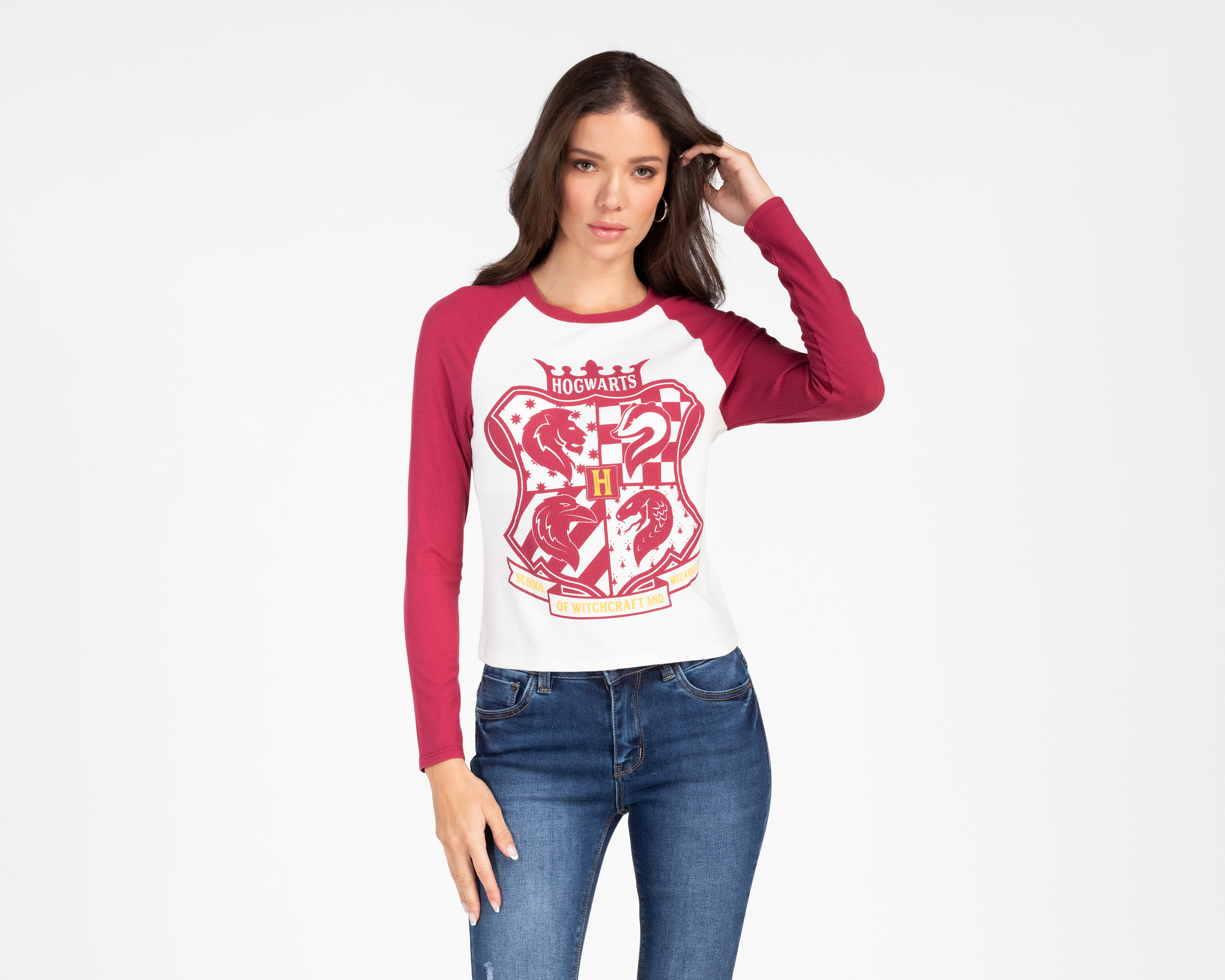 Foto 1 | Foto 1 | Playera Harry Potter manga Larga para Mujer