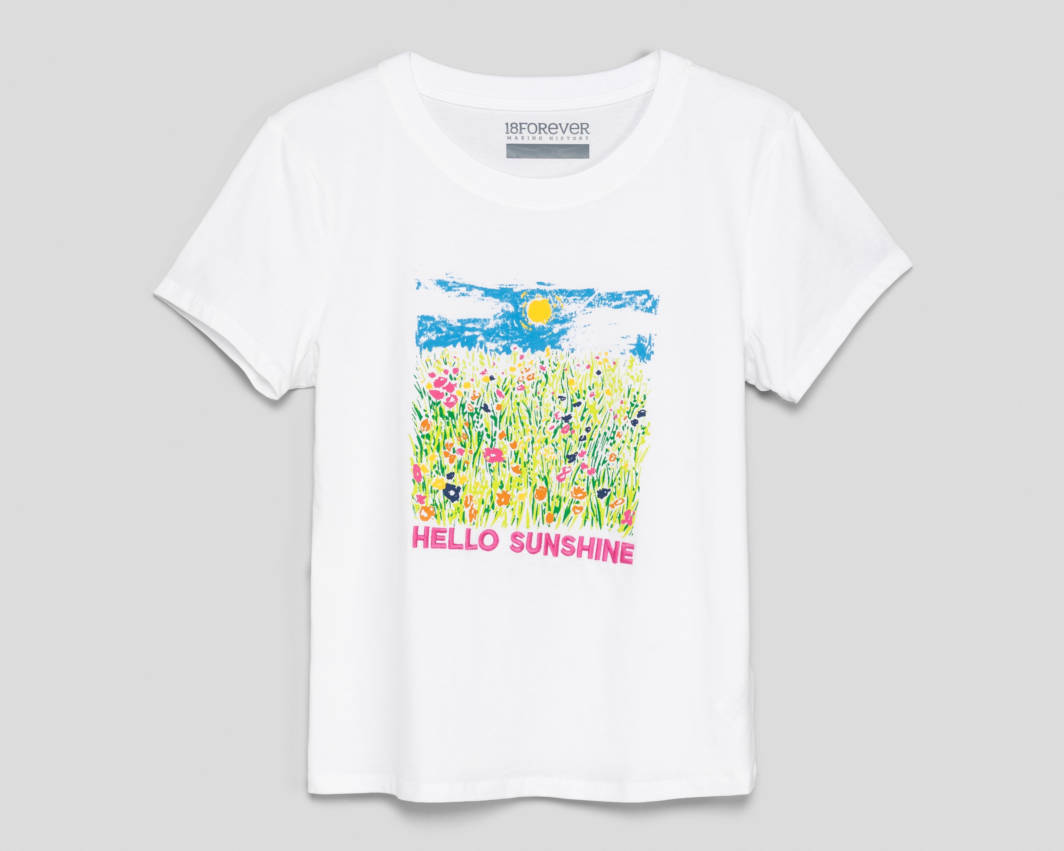 Foto 2 pulgar | Foto 1 | Playera Manga Corta 18 Forever para Mujer