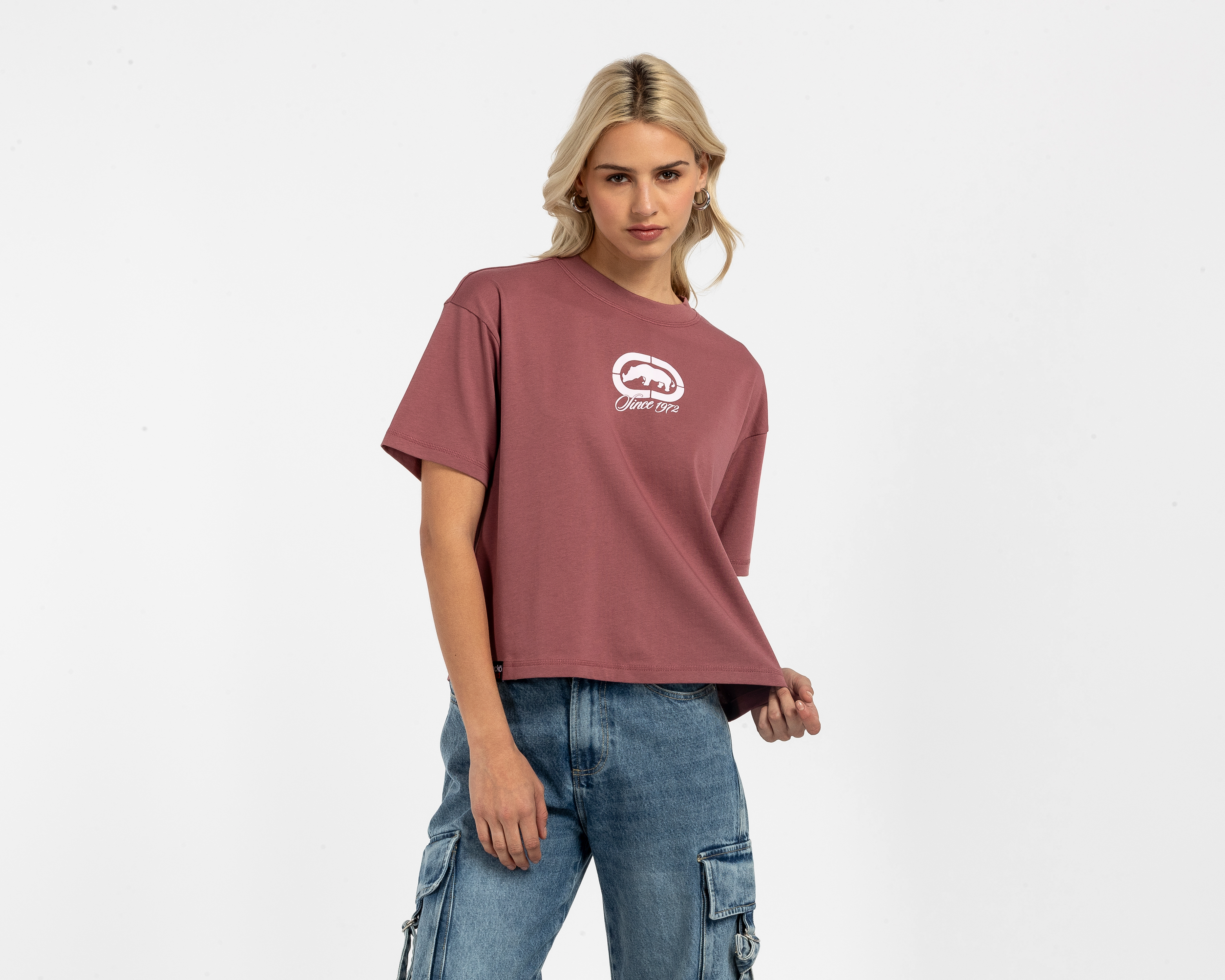 Foto 1 | Foto 1 | Playera Manga Corta Ecko Red para Mujer