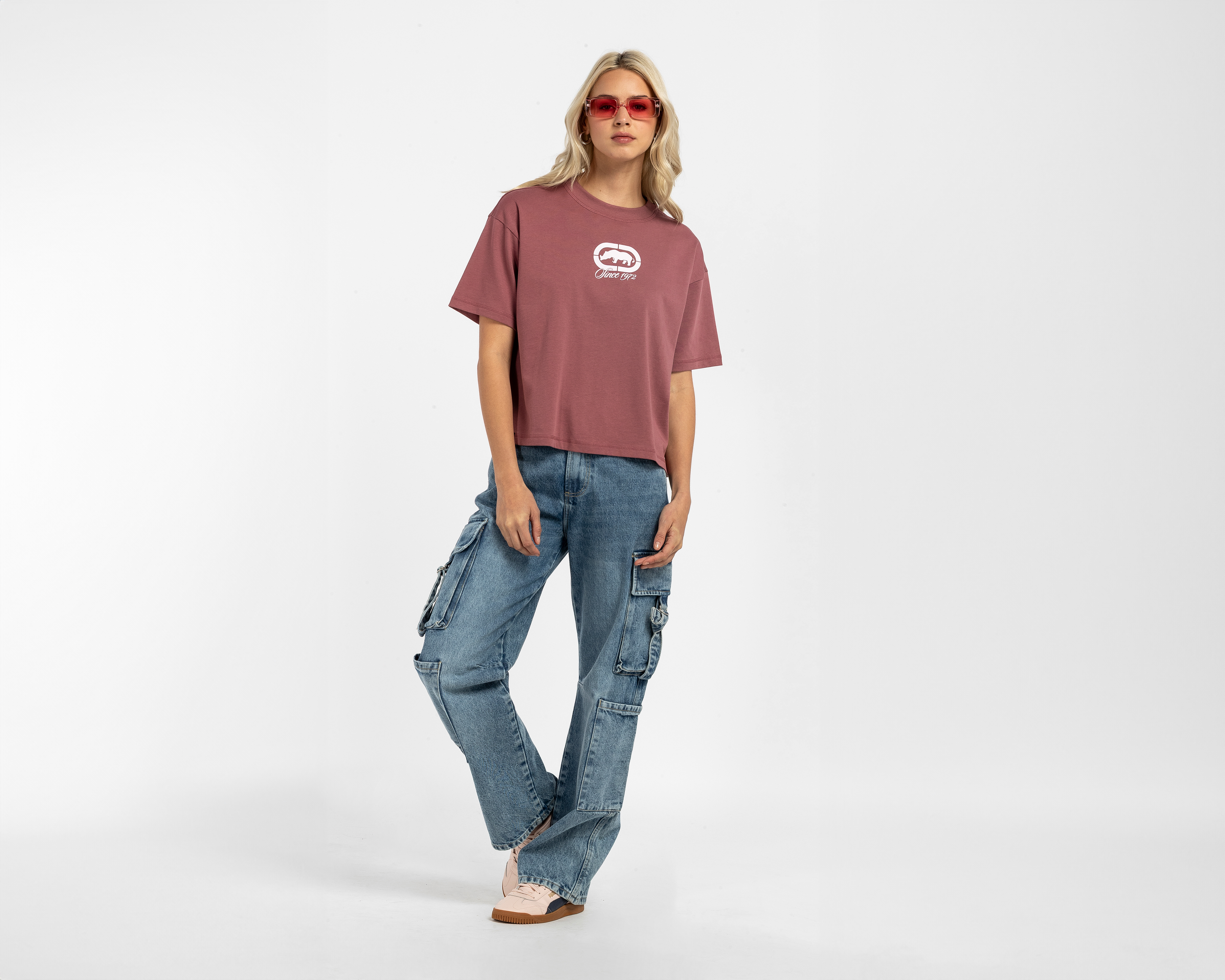 Foto 2 | Foto 2 | Playera Manga Corta Ecko Red para Mujer