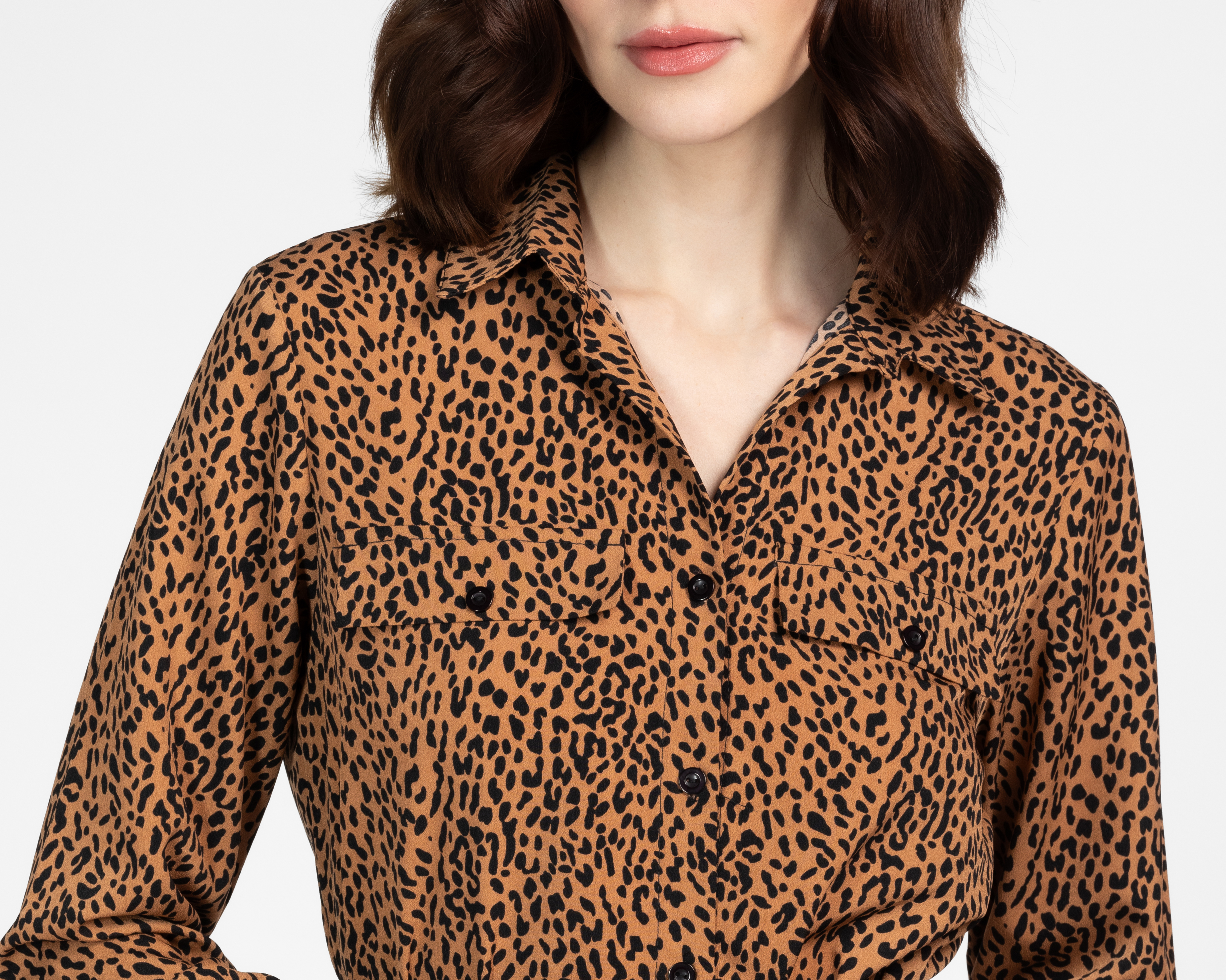 Foto 6 pulgar | Foto 5 | Vestido Casual Sahara Animal Print Manga Larga con Cinturón