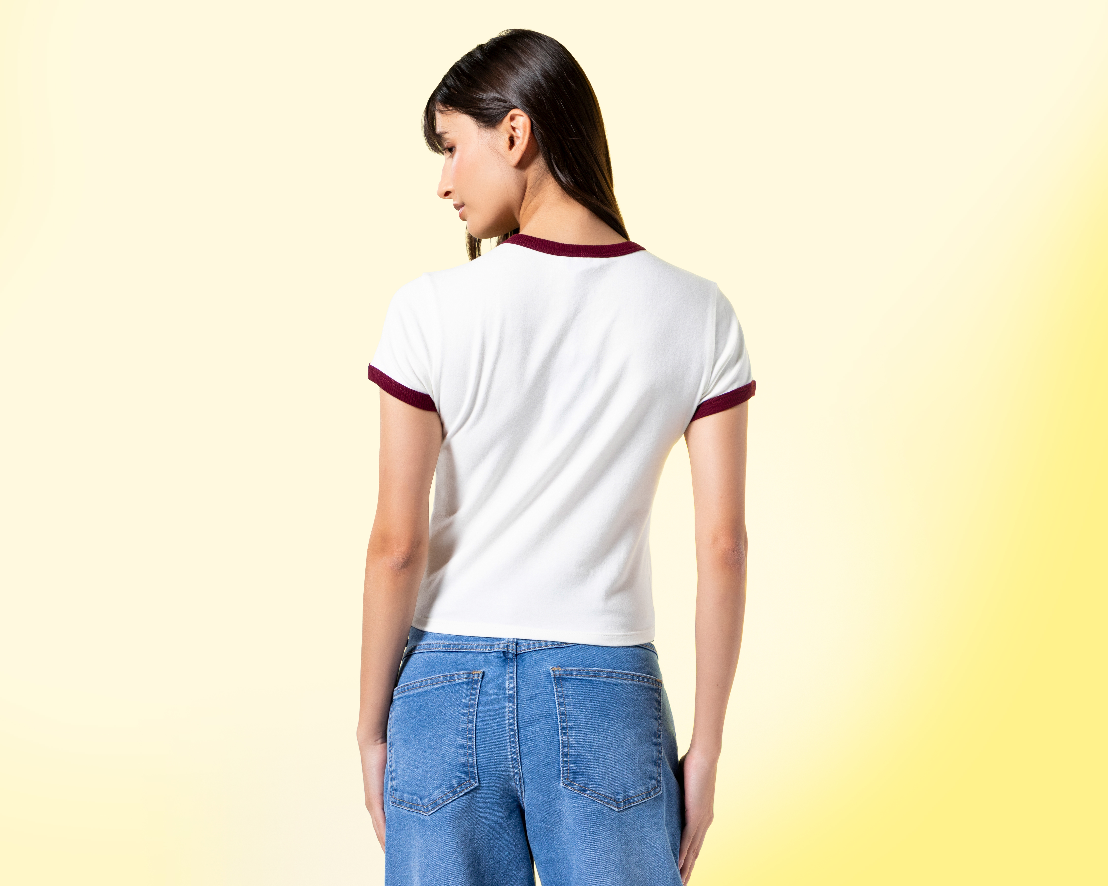 Foto 4 pulgar | Foto 3 | Playera Blanca Strona para Mujer