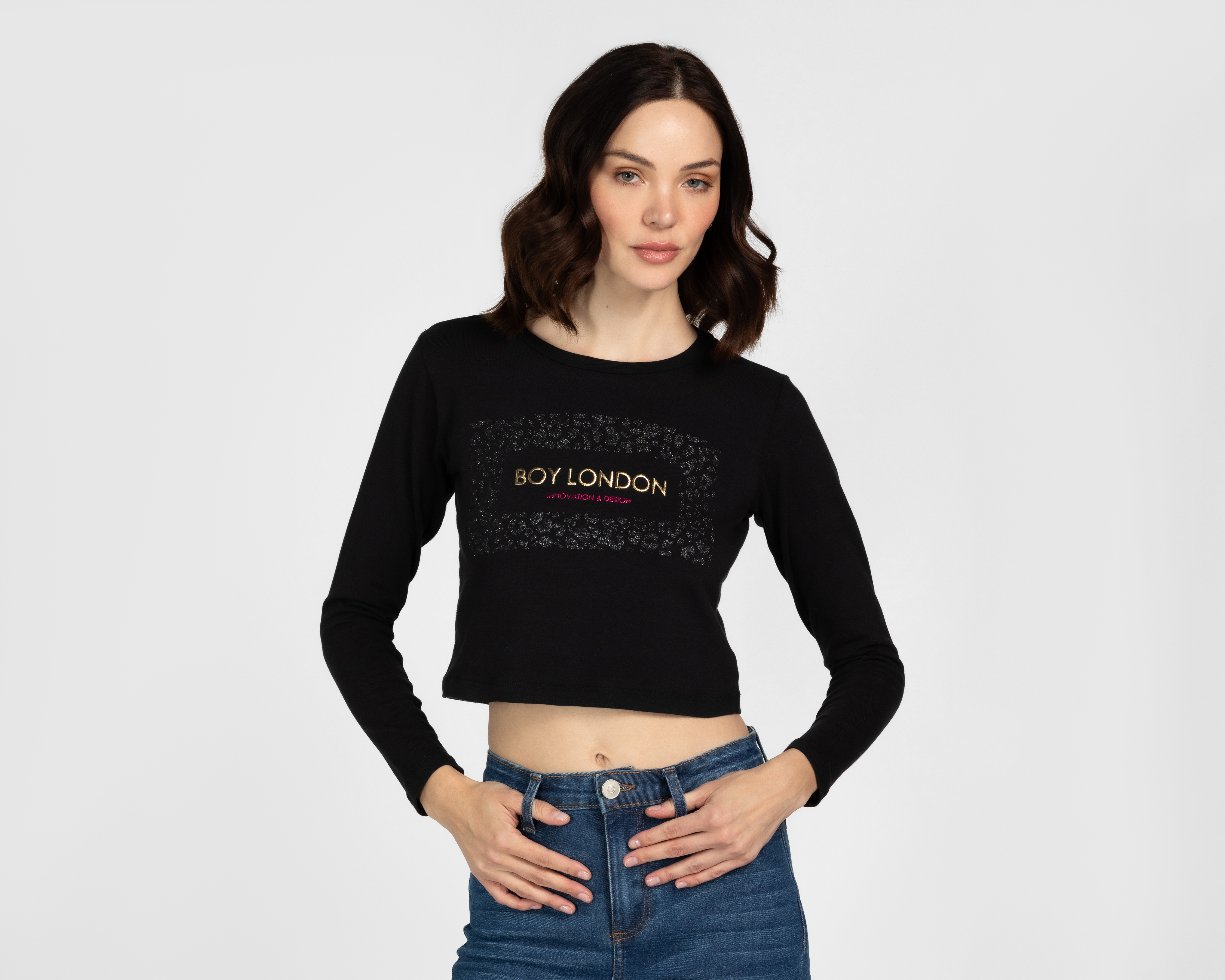 Playera Boy London Manga Larga para Mujer