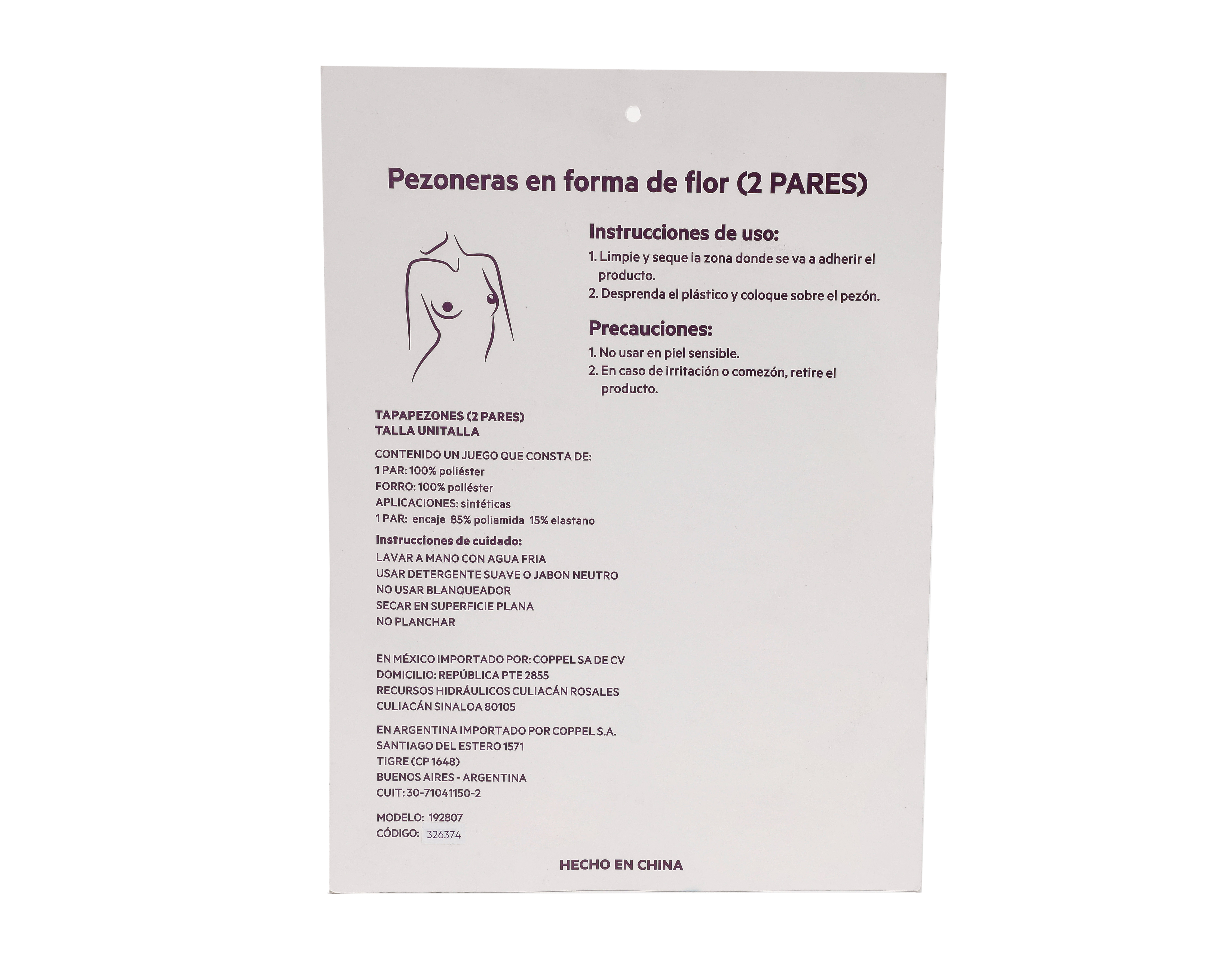 Foto 2 | Foto 2 | Cubrepezones Eva tu Estilo Íntimo para Mujer 2 Pares