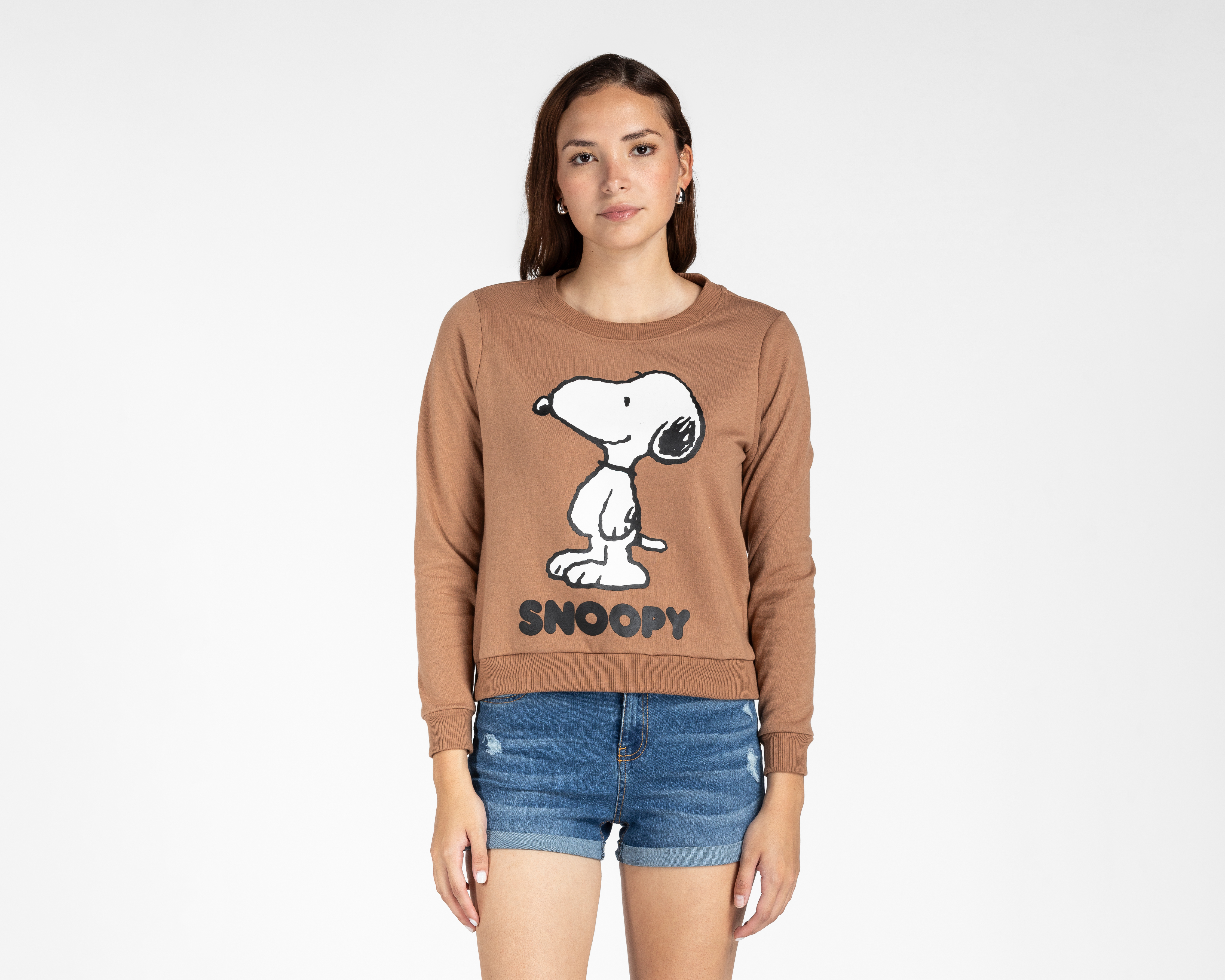 Foto 2 pulgar | Foto 1 | Sudadera Snoopy Peanuts para Mujer