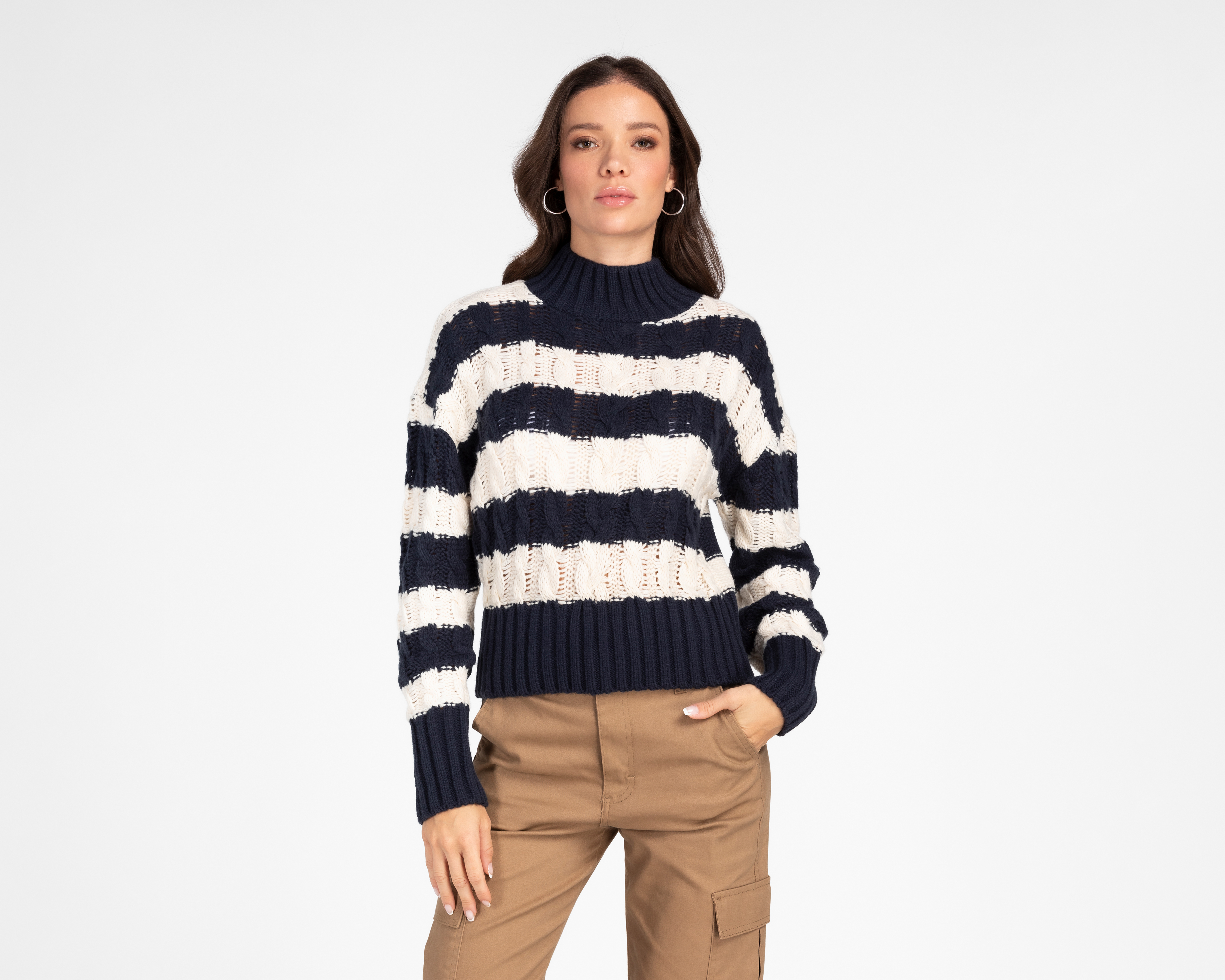 Foto 2 pulgar | Foto 1 | Suéter Tejido Refill para Mujer