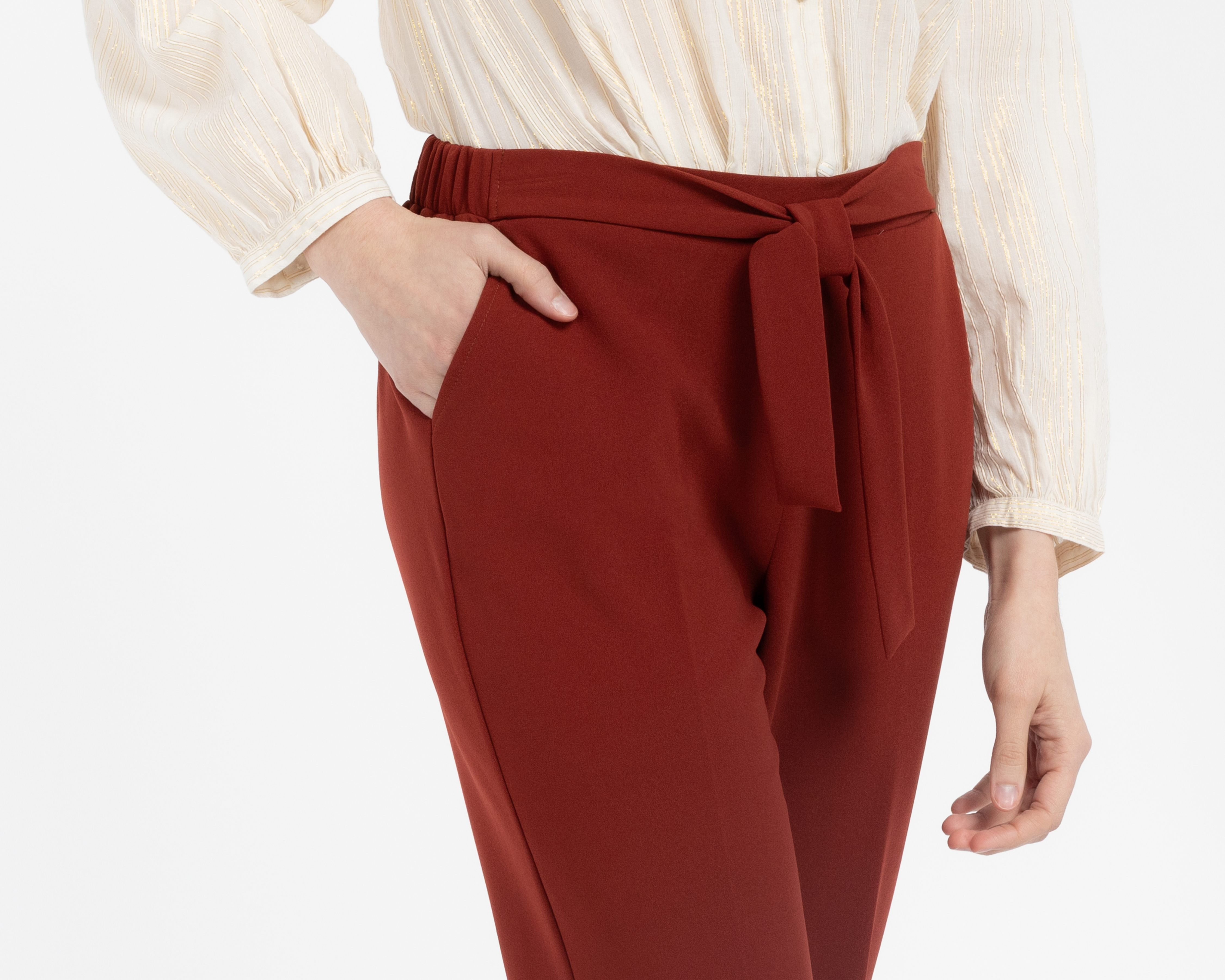 Foto 4 | Foto 4 | Pantalón de Vestir Sahara con Cinturón para Mujer