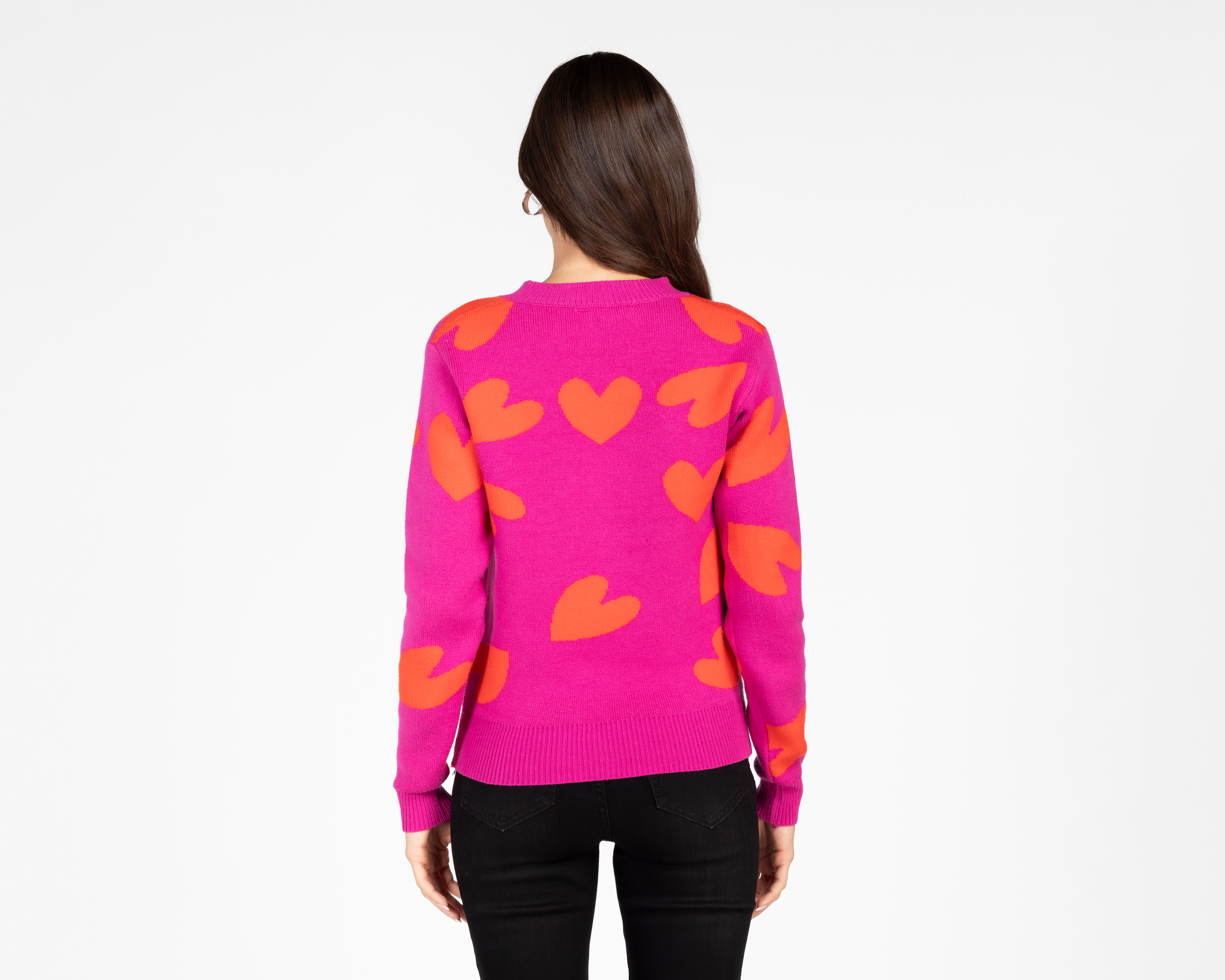 Foto 3 | Foto 3 | Suéter Estampado Corazones 18 Forever para Mujer