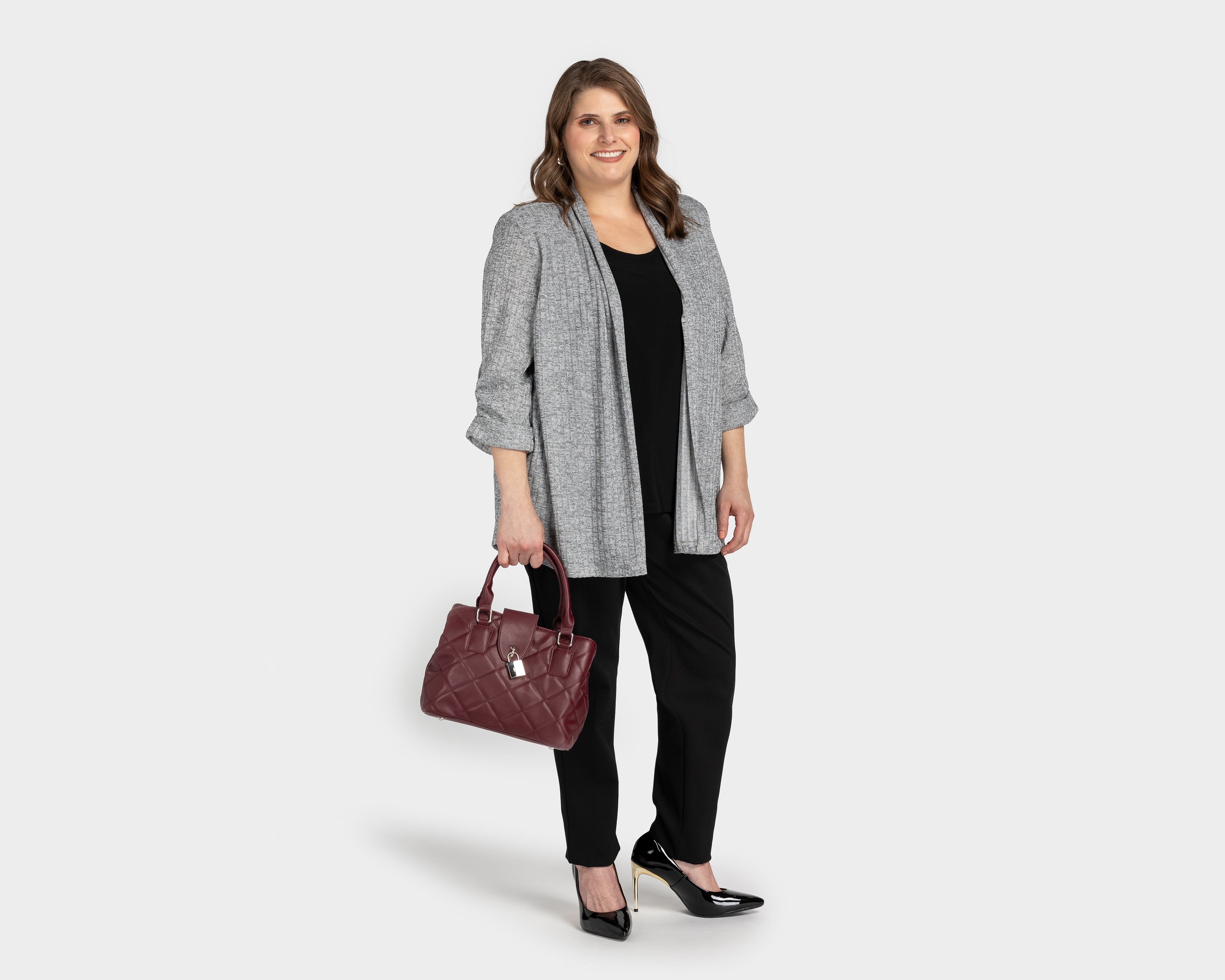 Foto 4 pulgar | Foto 2 | Blusa Lady Sun Gris para Mujer