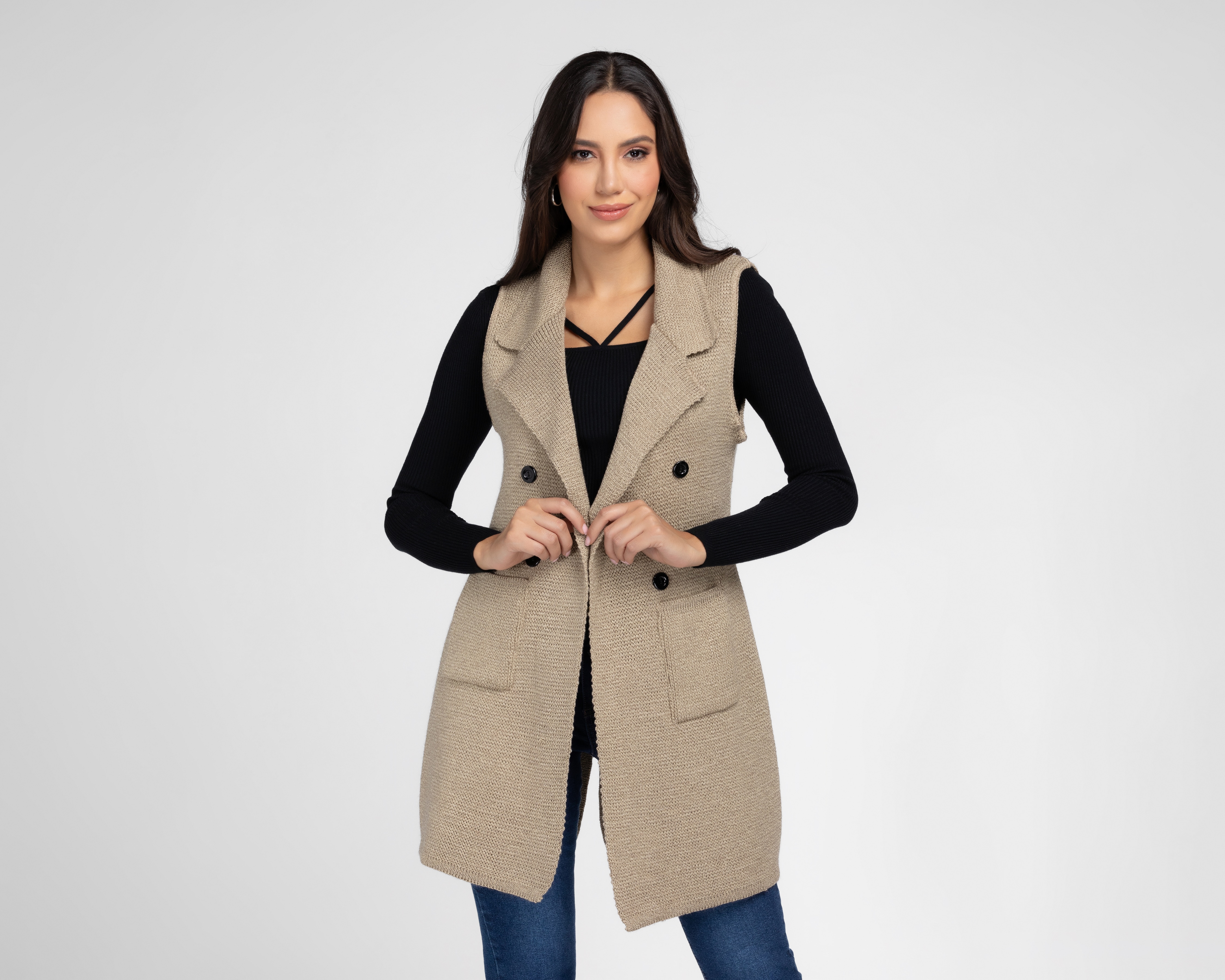 Chaleco Tejido Sahara para Mujer