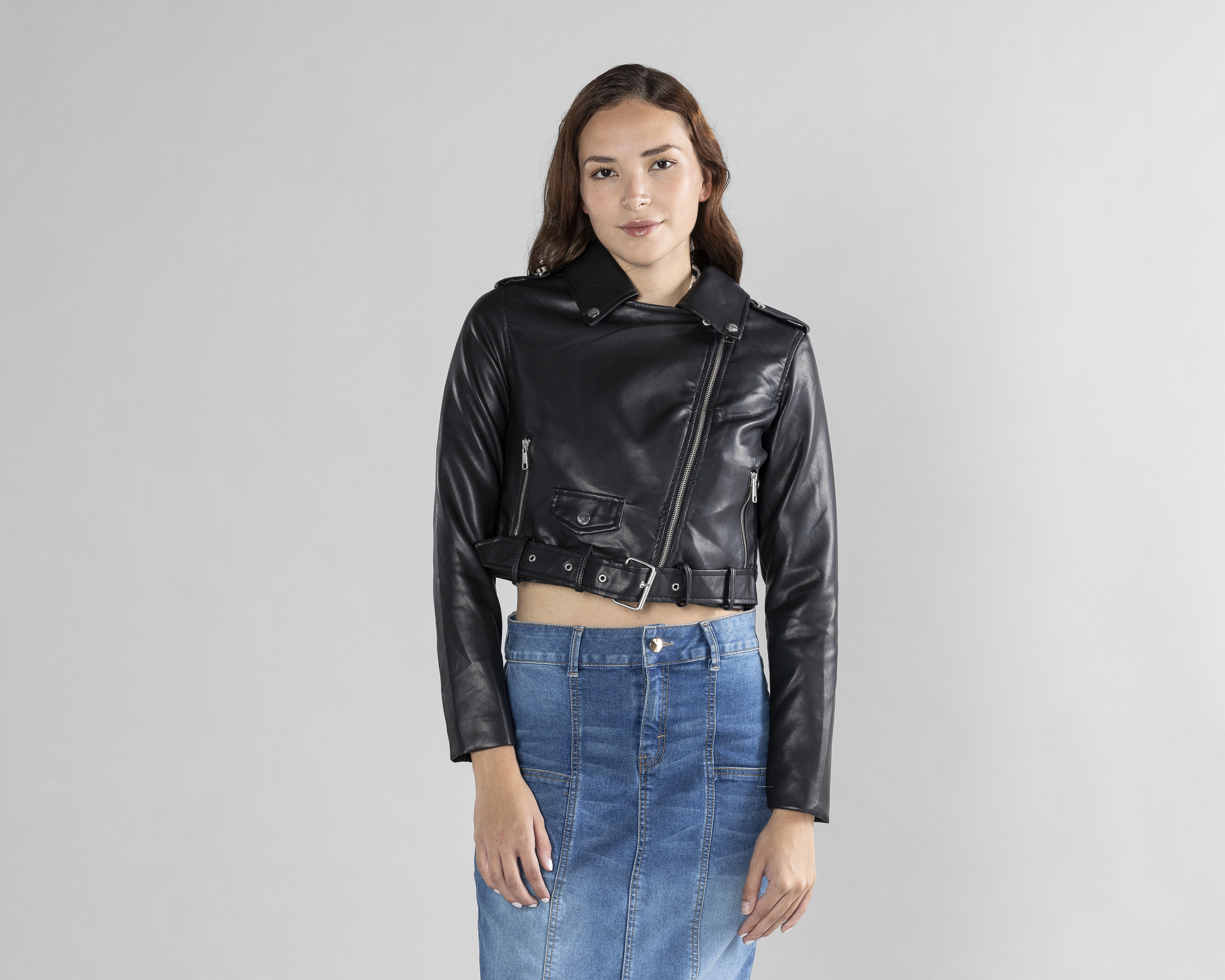 Chamarra tipo Biker Thinner para Mujer