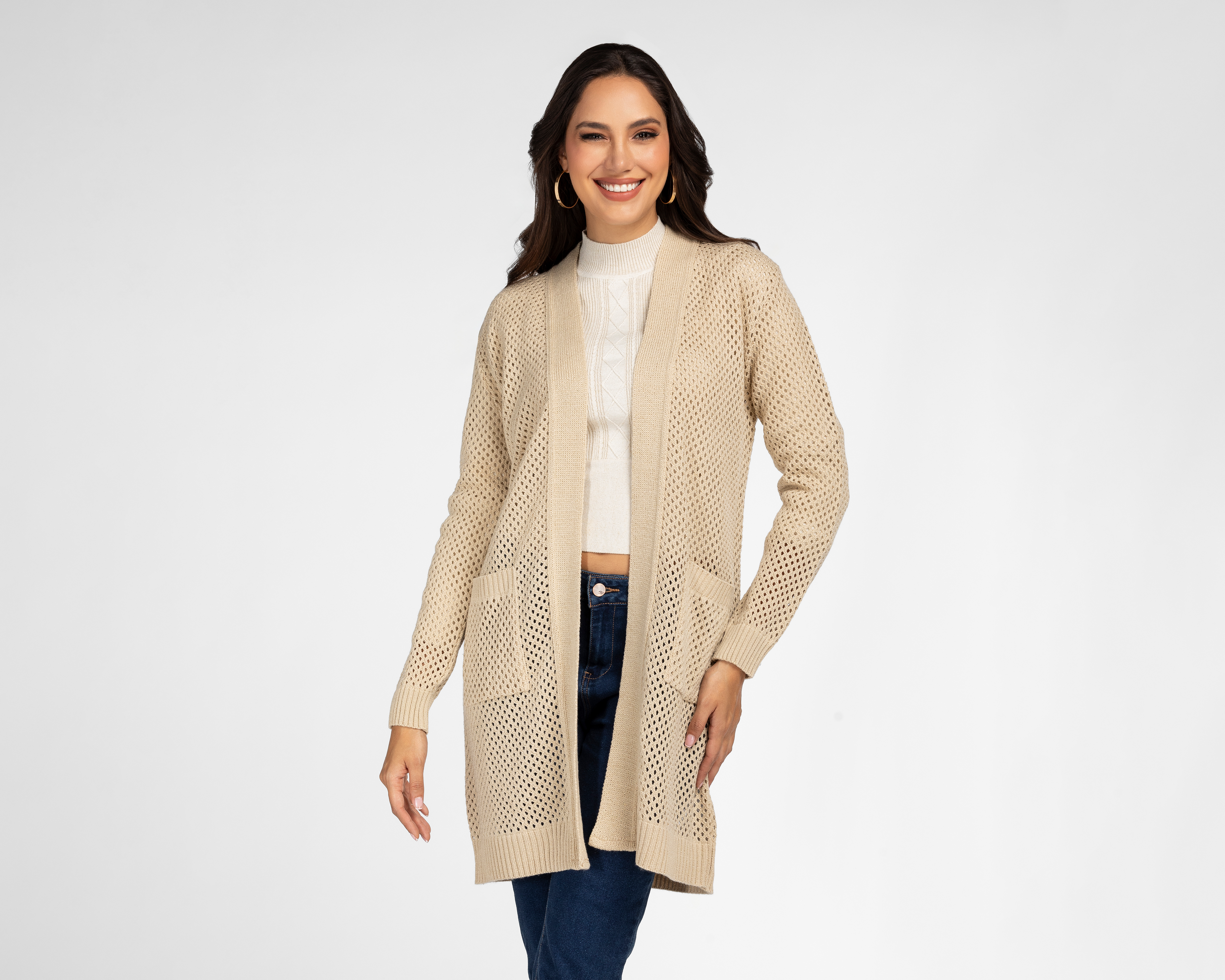 Foto 2 pulgar | Foto 1 | Suéter Tejido Sahara para Mujer