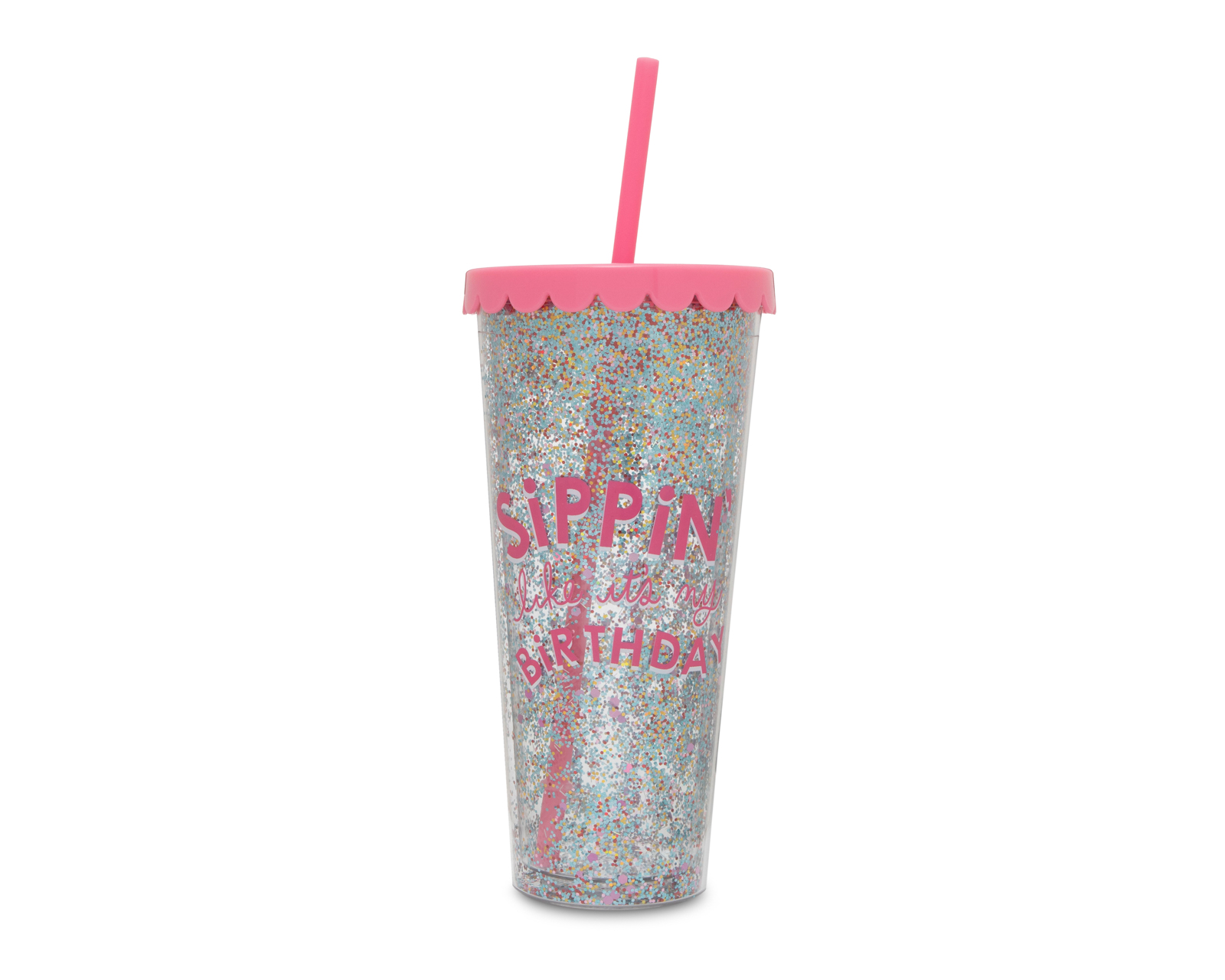 Vaso de Plástico con Tapadera 18 Forever