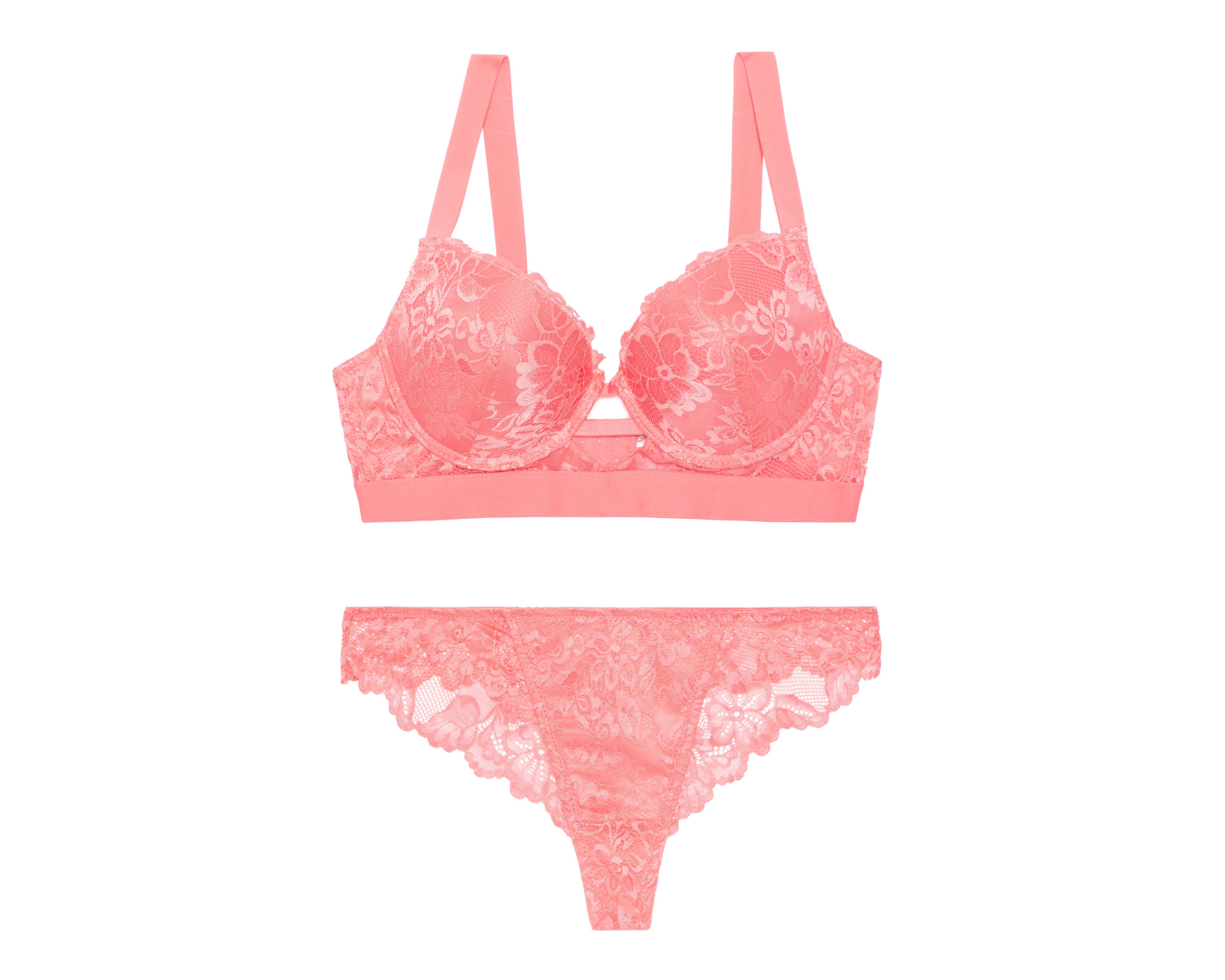 Coordinado de Encaje Push Up Carnival