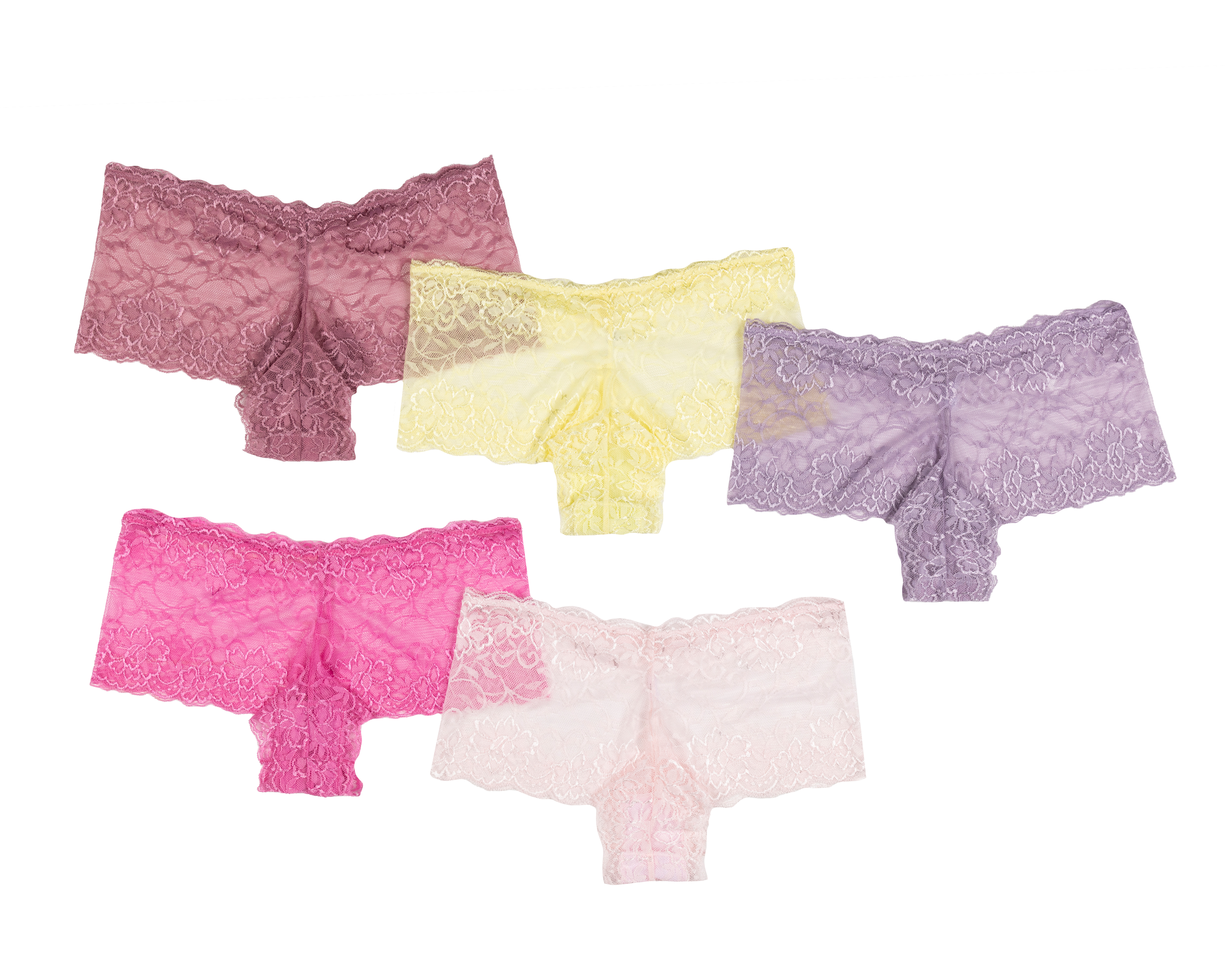 Bóxer de Encaje Eva tu Estilo Íntimo para Mujer 5 Piezas