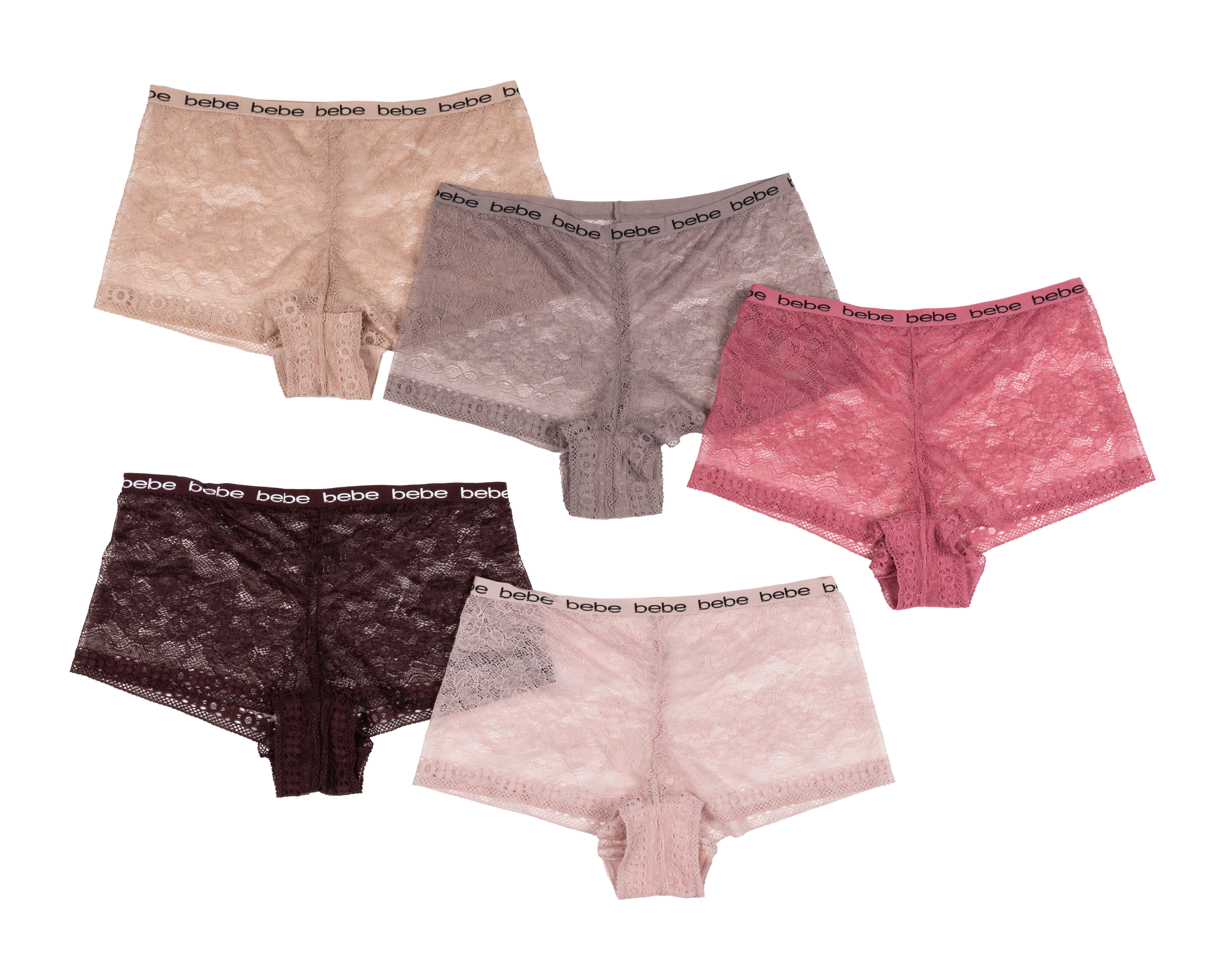 Bóxer de Encaje Bebe para Mujer 5 Piezas