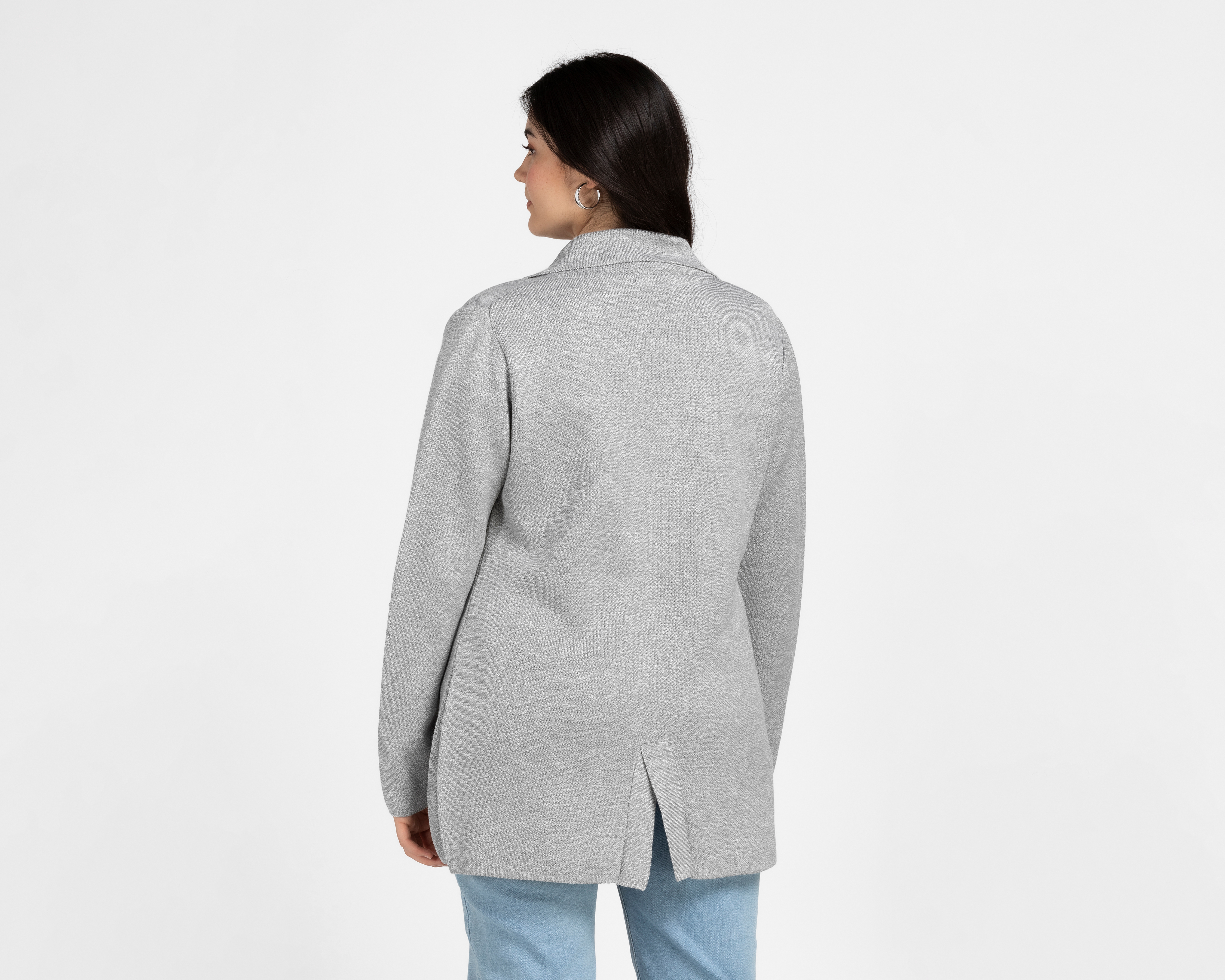 Foto 7 pulgar | Foto 6 | Blazer Gris Sahara para Mujer