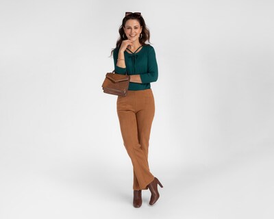 Foto 2 | Foto 2 | Pantalón Sahara Café para Mujer
