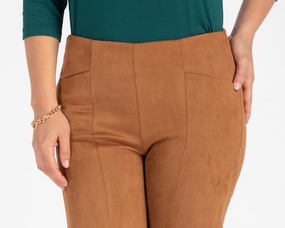 Foto 4 | Foto 4 | Pantalón Sahara Café para Mujer