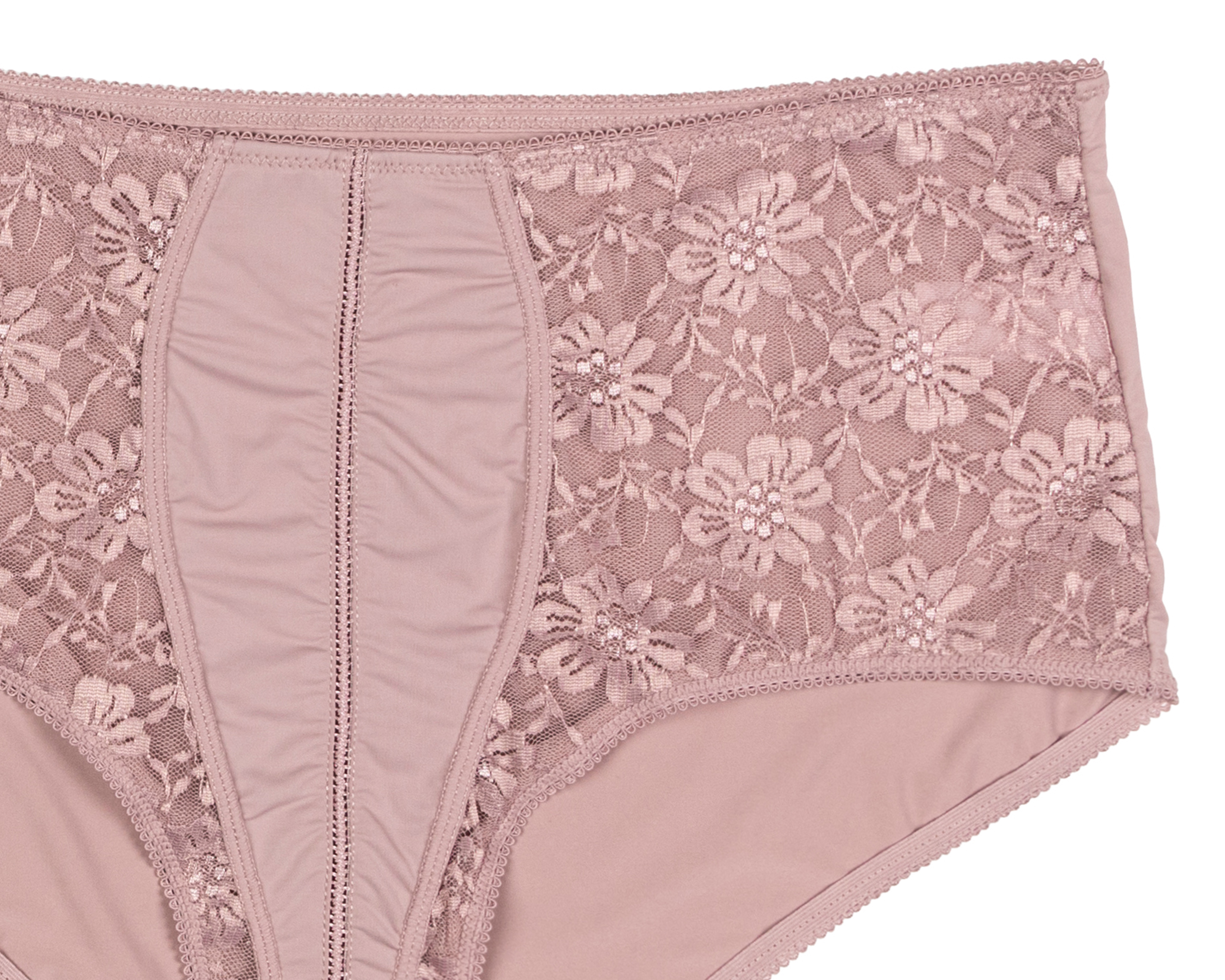 Foto 4 pulgar | Foto 3 | Pantaleta Completa con Encaje Beauty Secret para Mujer 3 Piezas