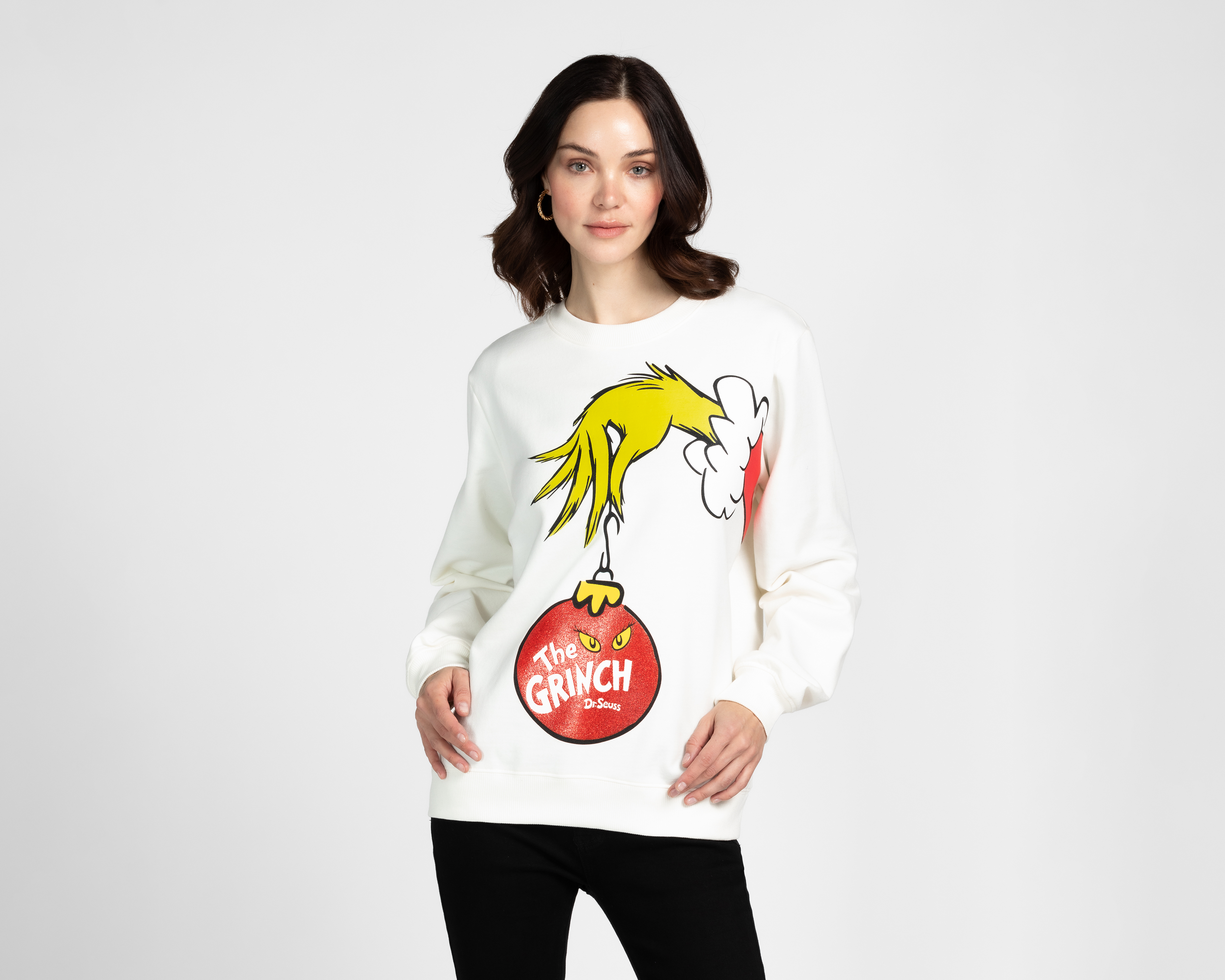 Foto 2 pulgar | Foto 1 | Sudadera The Grinch Dr. Seuss para Mujer