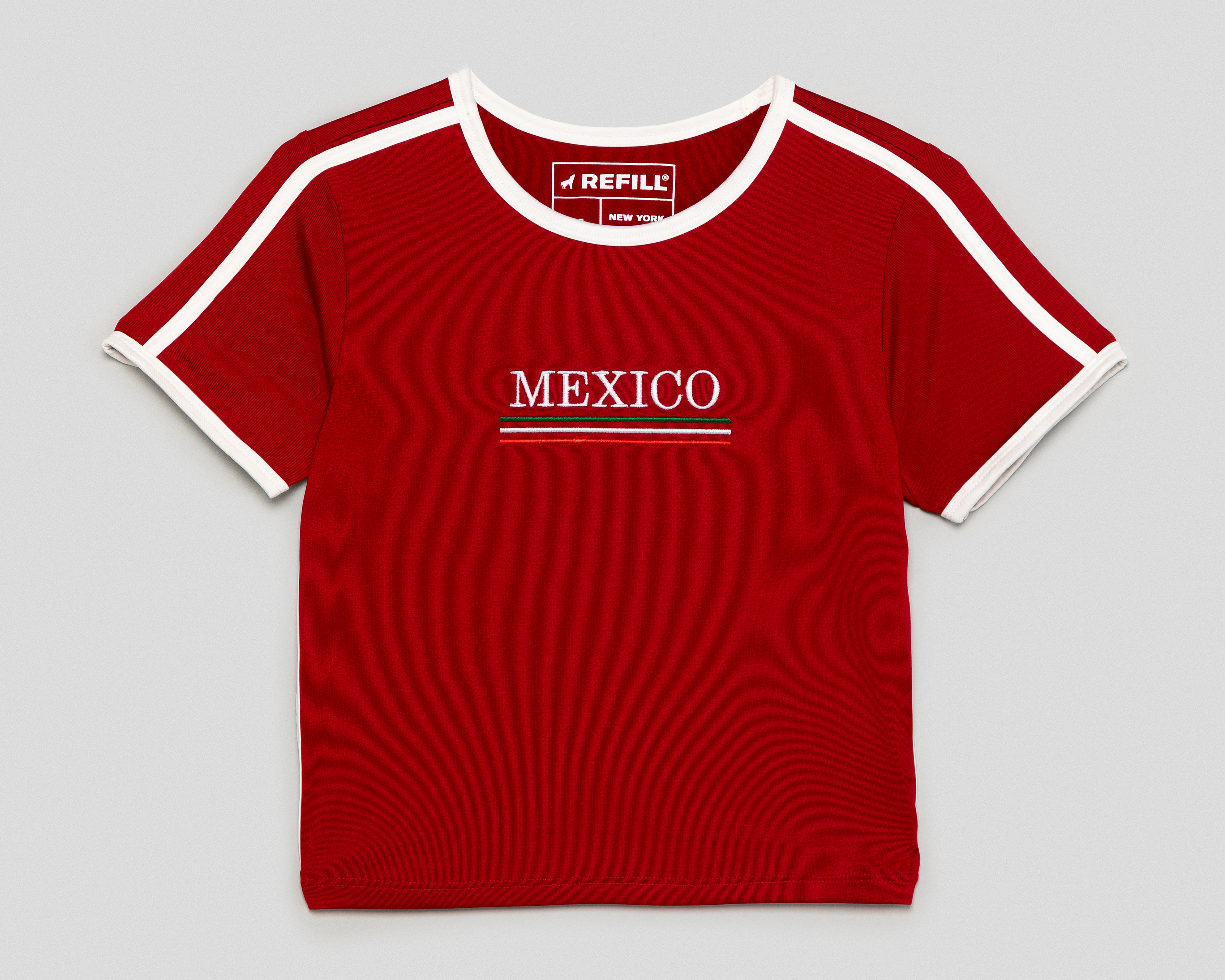 Foto 2 pulgar | Foto 1 | Blusa Roja Refill para Mujer