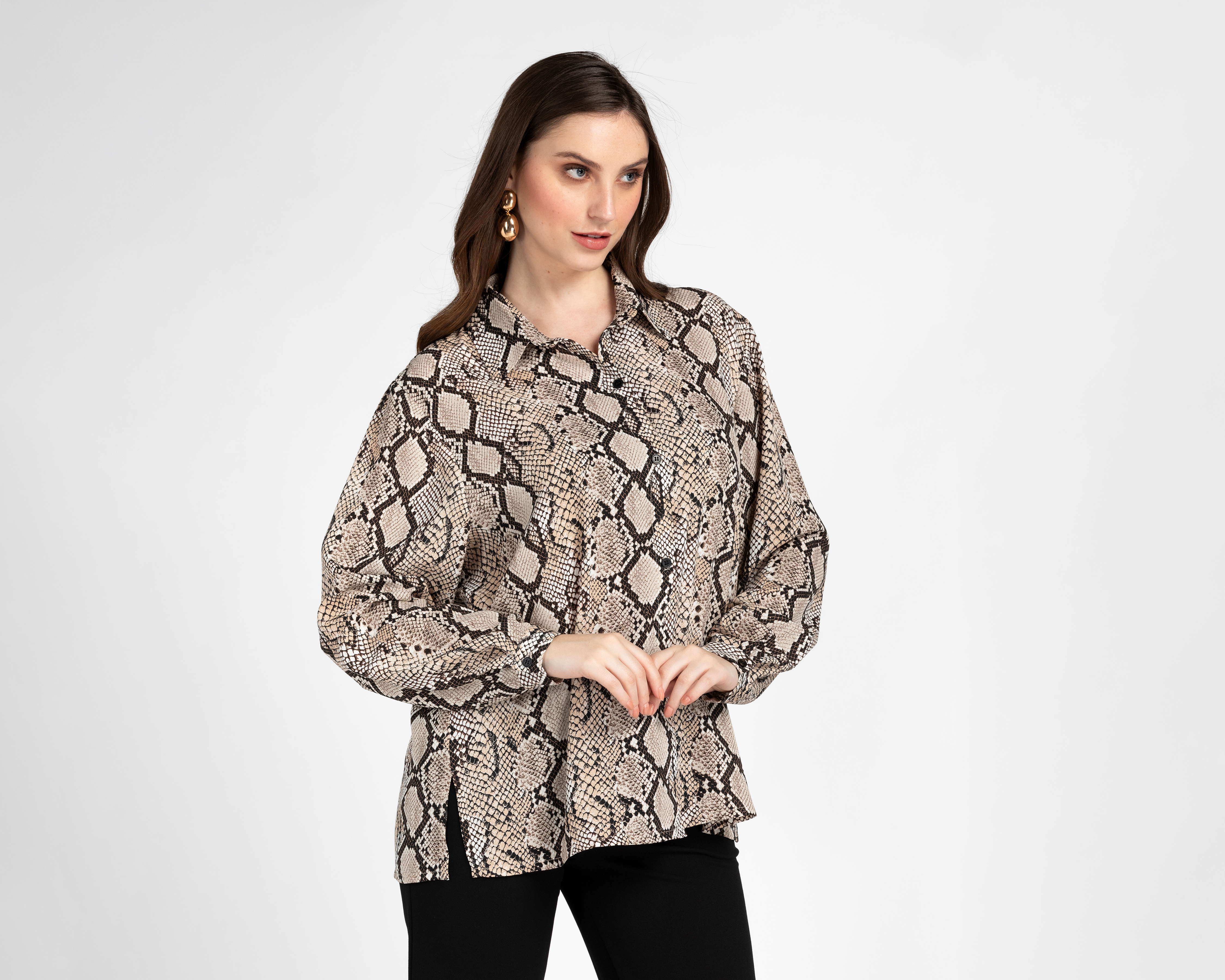 Foto 2 pulgar | Foto 1 | Blusa Sahara Manga Larga para Mujer