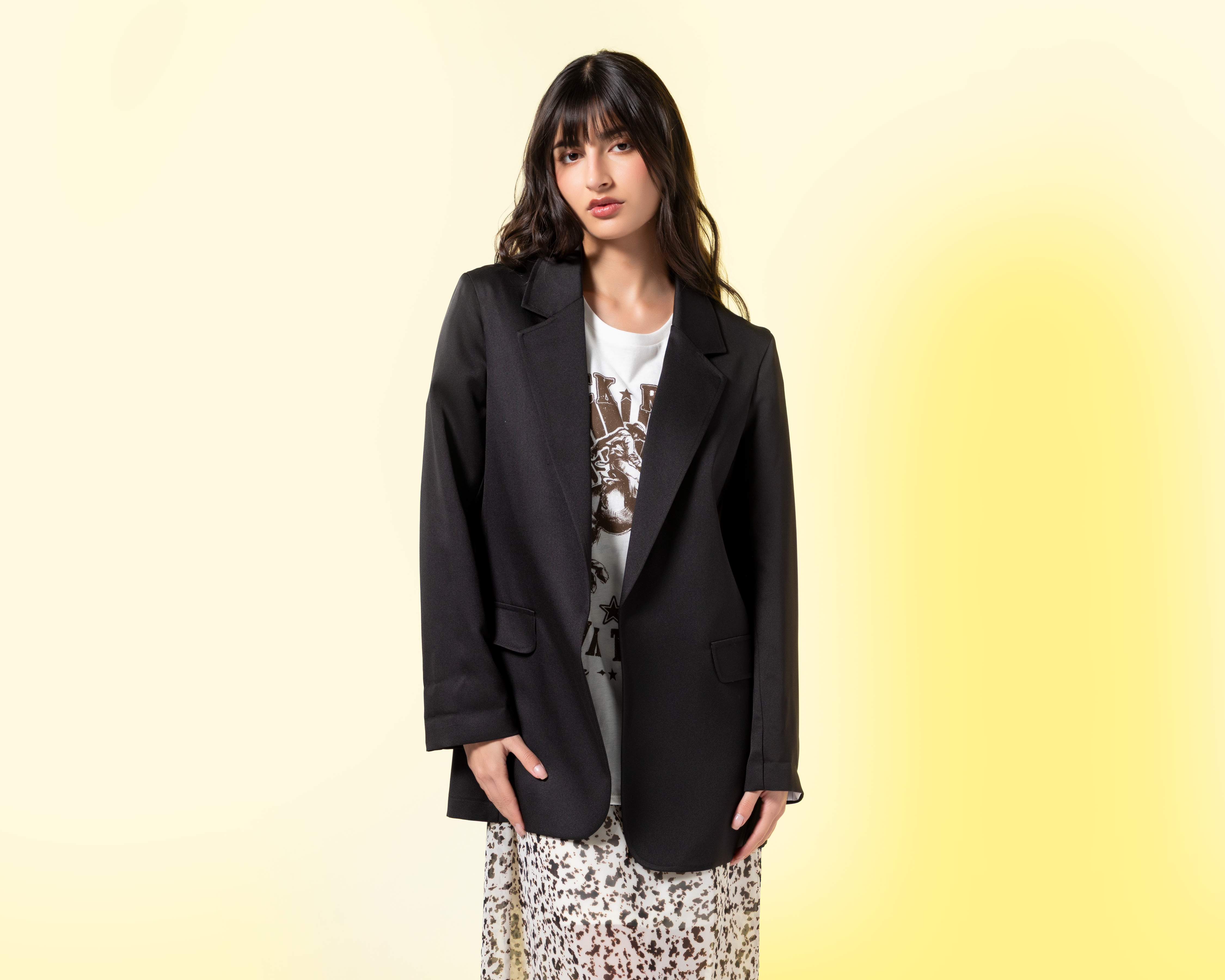 Foto 2 | Foto 2 | Blazer Negro Strona para Mujer