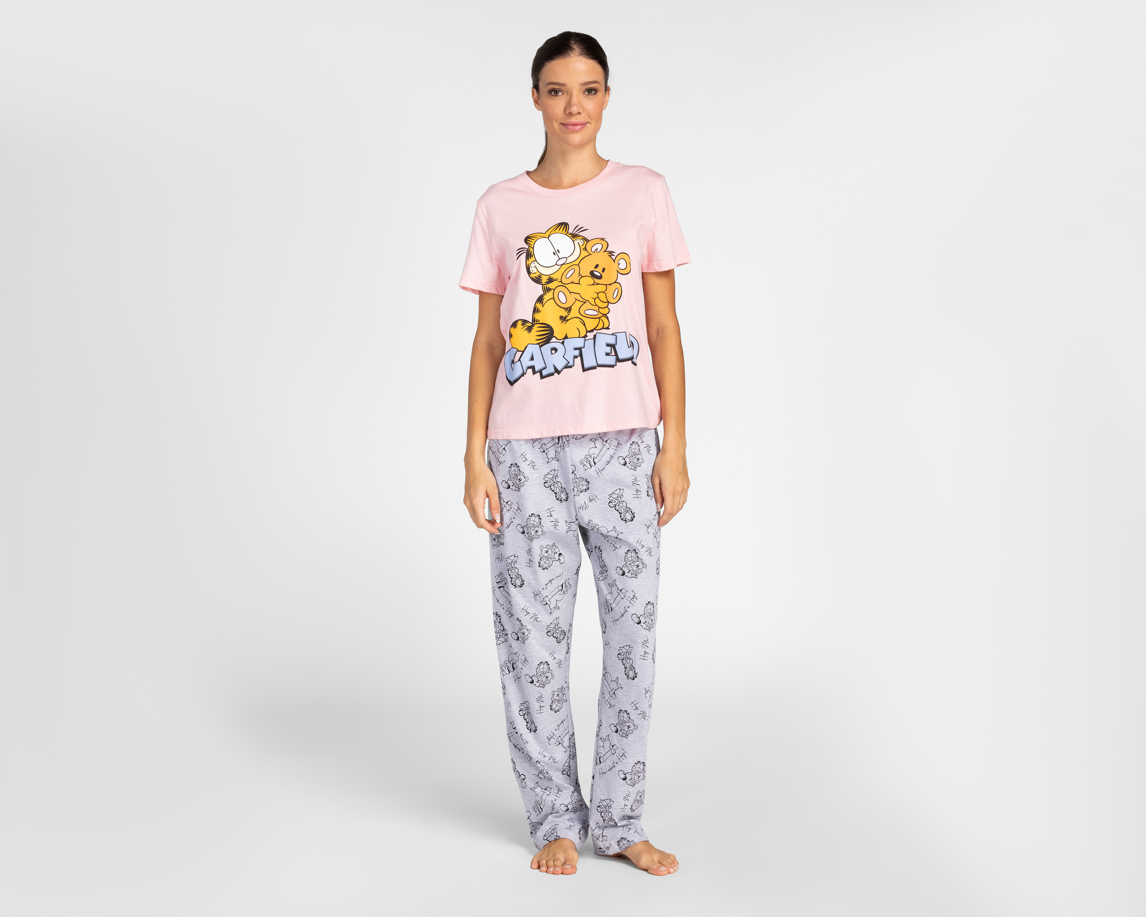 Foto 2 pulgar | Foto 1 | Pijama Garfield para Mujer 2 Piezas