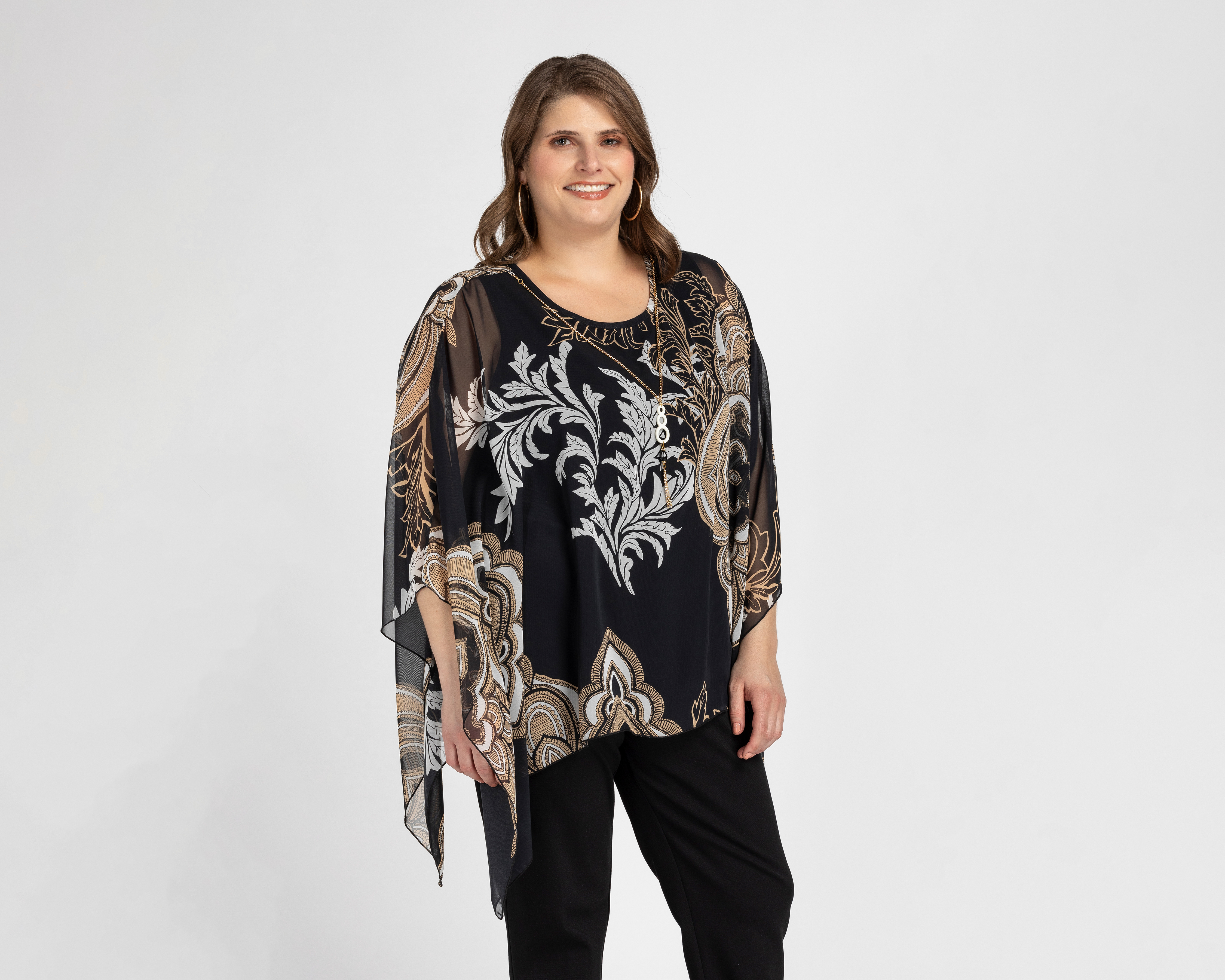 Blusa Lady Sun con Collar para Mujer