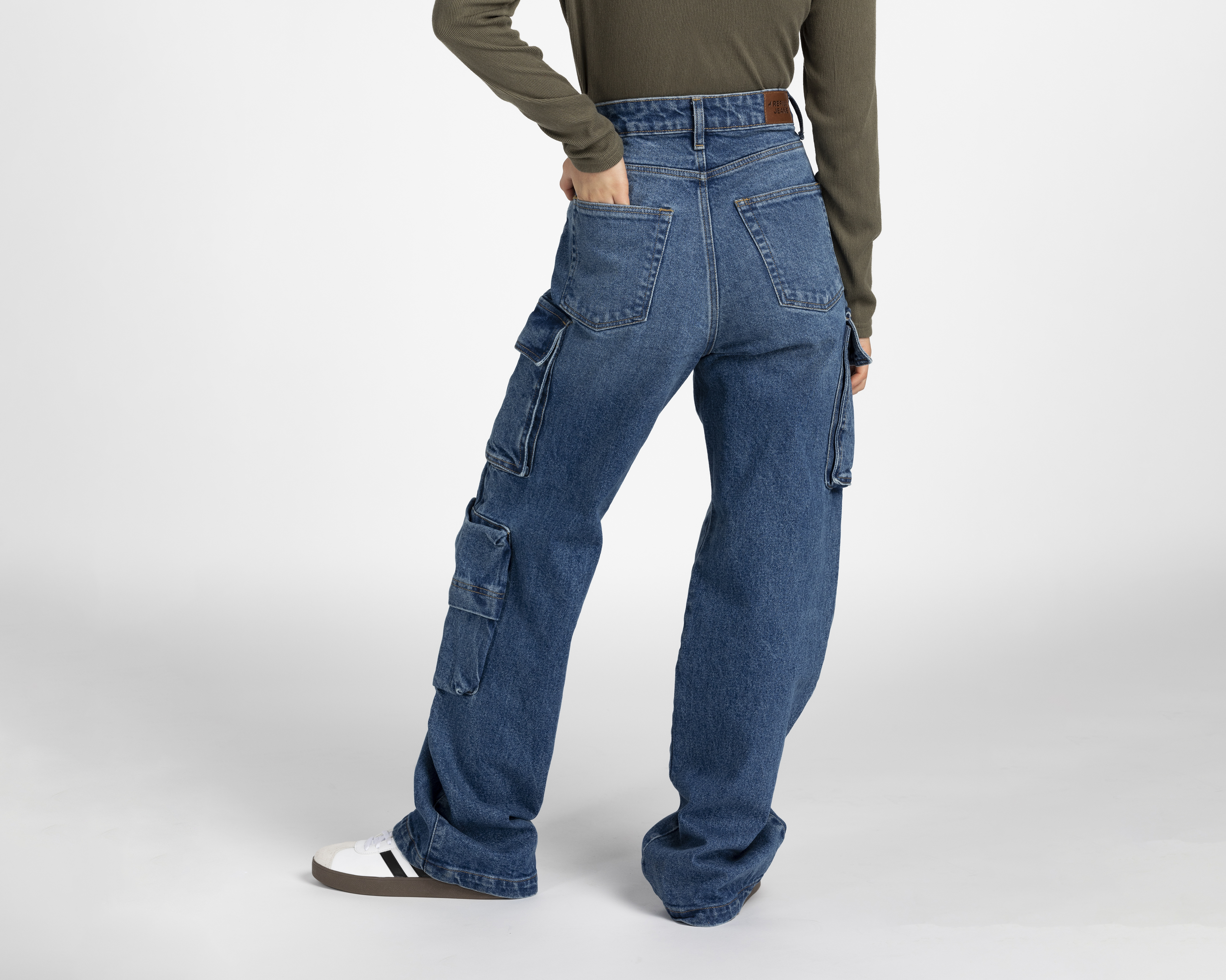 Foto 4 pulgar | Foto 3 | Jeans Wide Leg Refill para Mujer