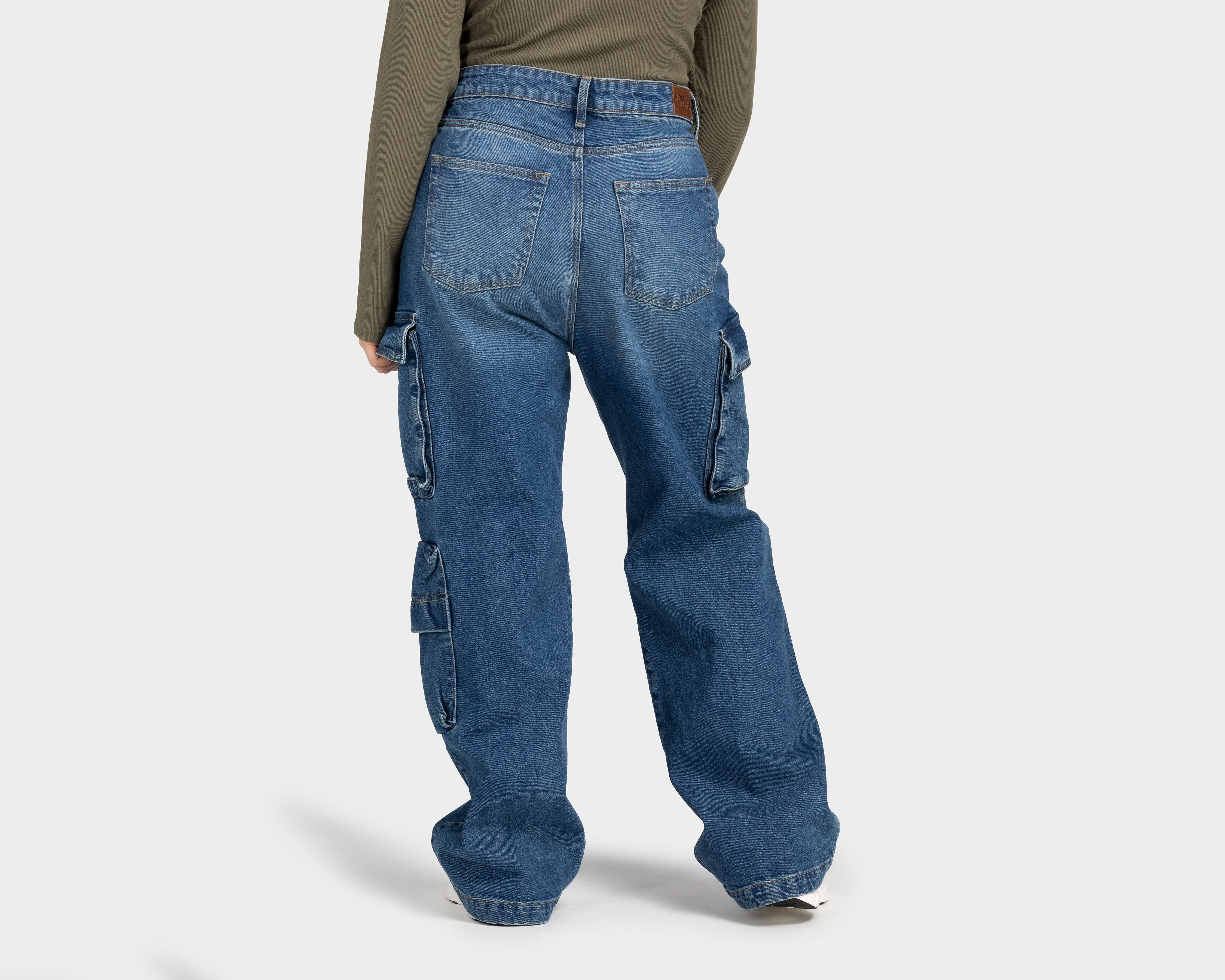 Foto 6 pulgar | Foto 5 | Jeans Wide Leg Refill para Mujer
