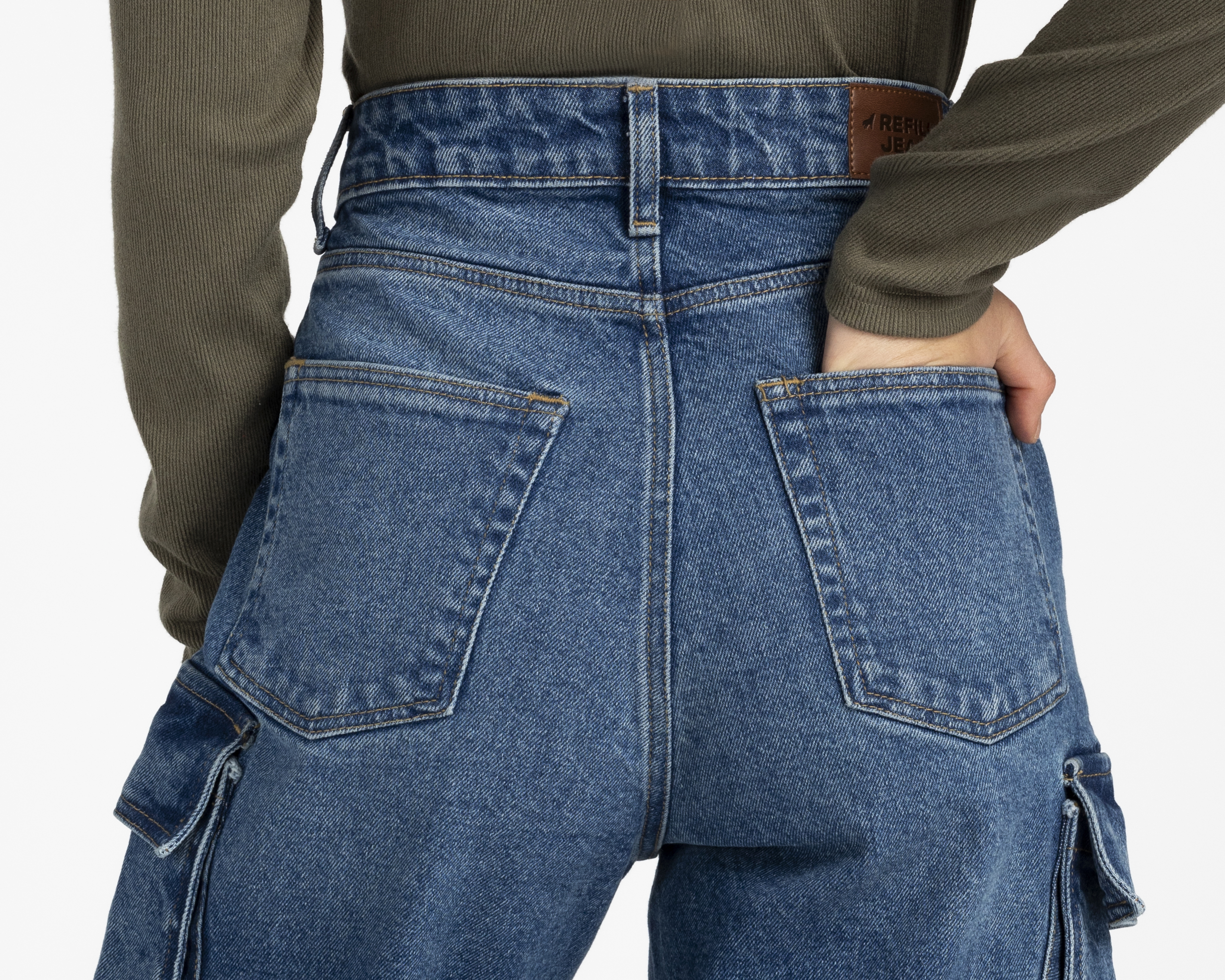 Foto 9 pulgar | Foto 8 | Jeans Wide Leg Refill para Mujer