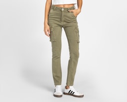 Pantalón Cargo Refill Verde Olivo para Mujer