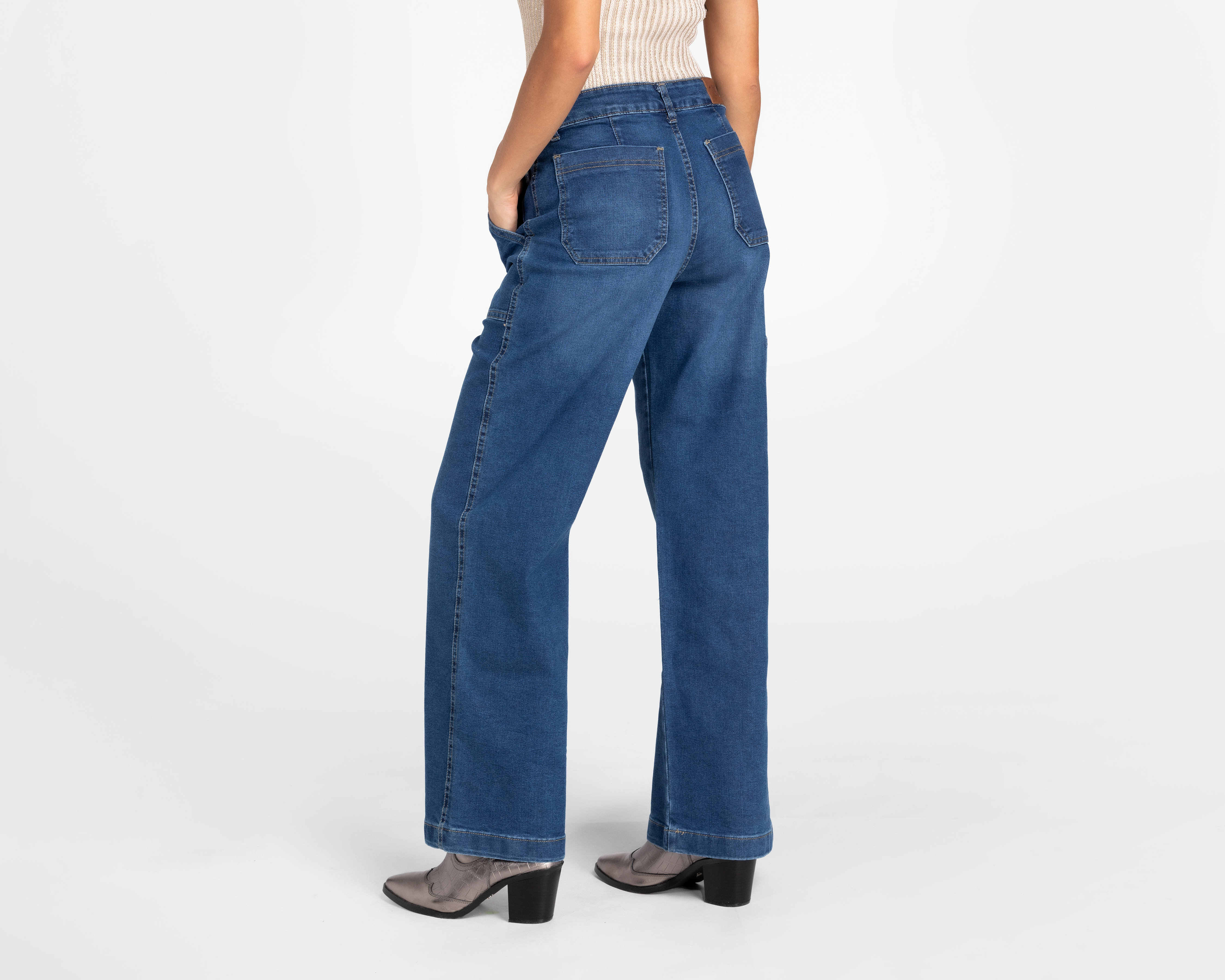 Foto 4 pulgar | Foto 3 | Jeans Regular Refill para Mujer