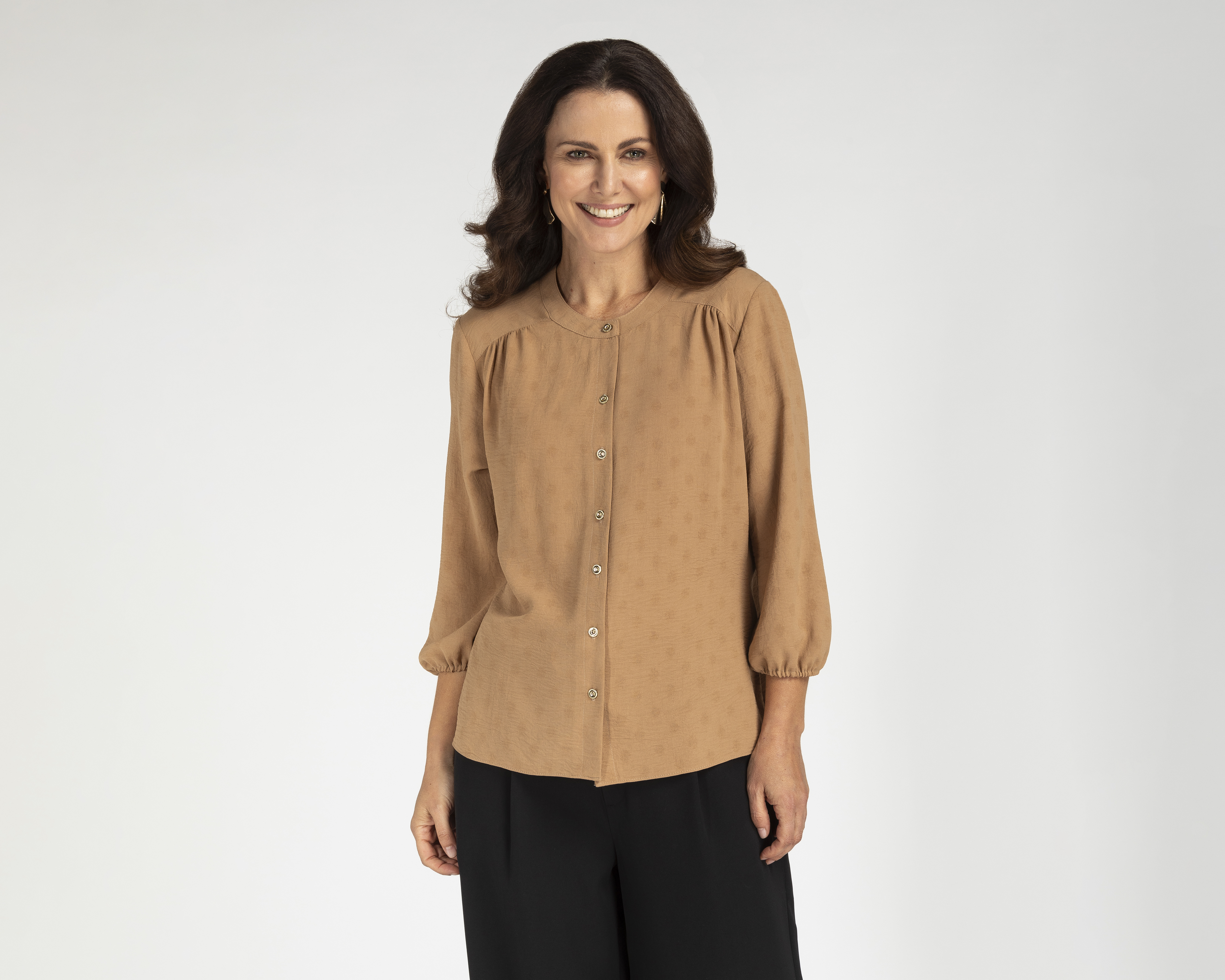 Blusa Sahara Camel para Mujer