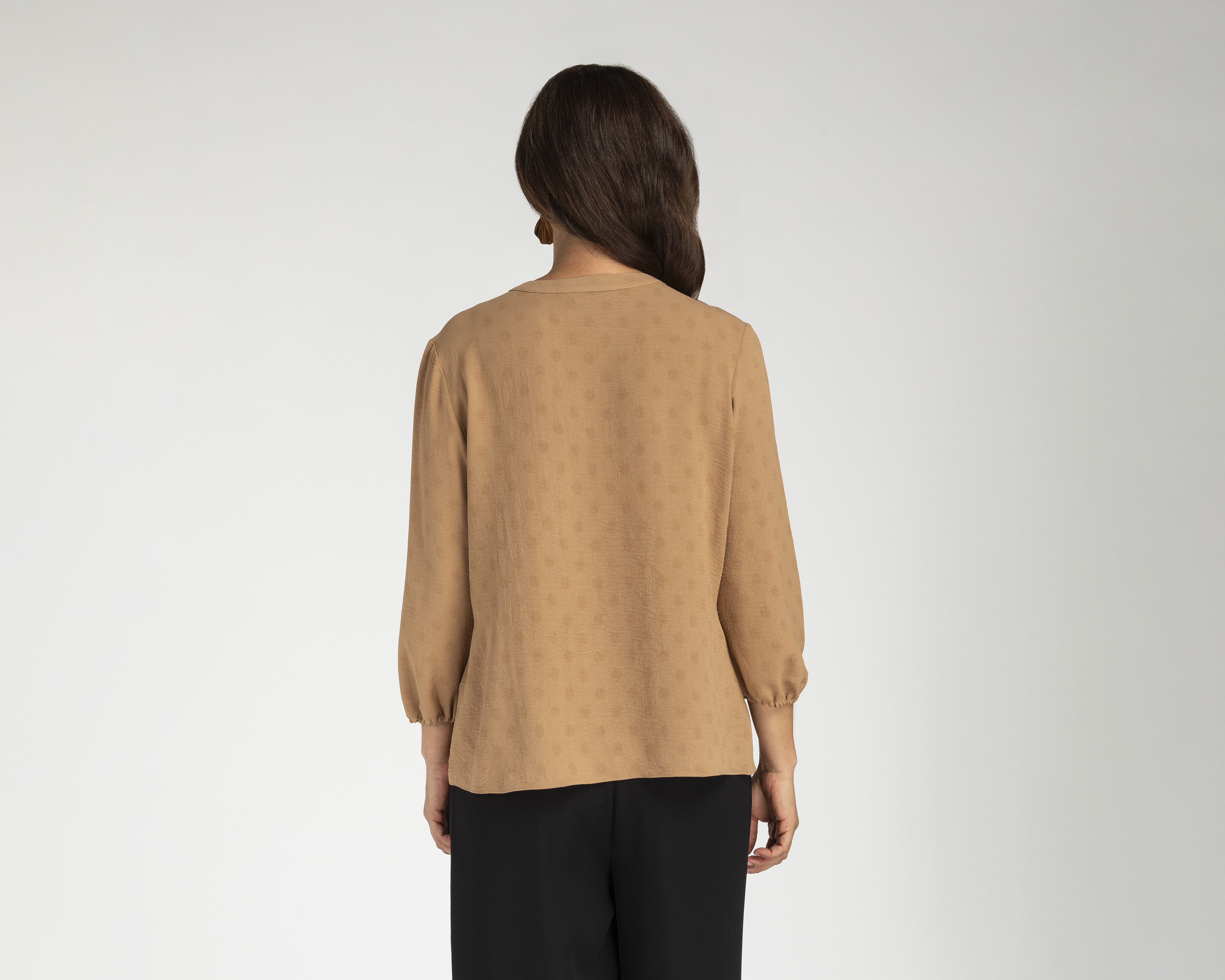 Foto 4 pulgar | Foto 3 | Blusa Sahara Camel para Mujer
