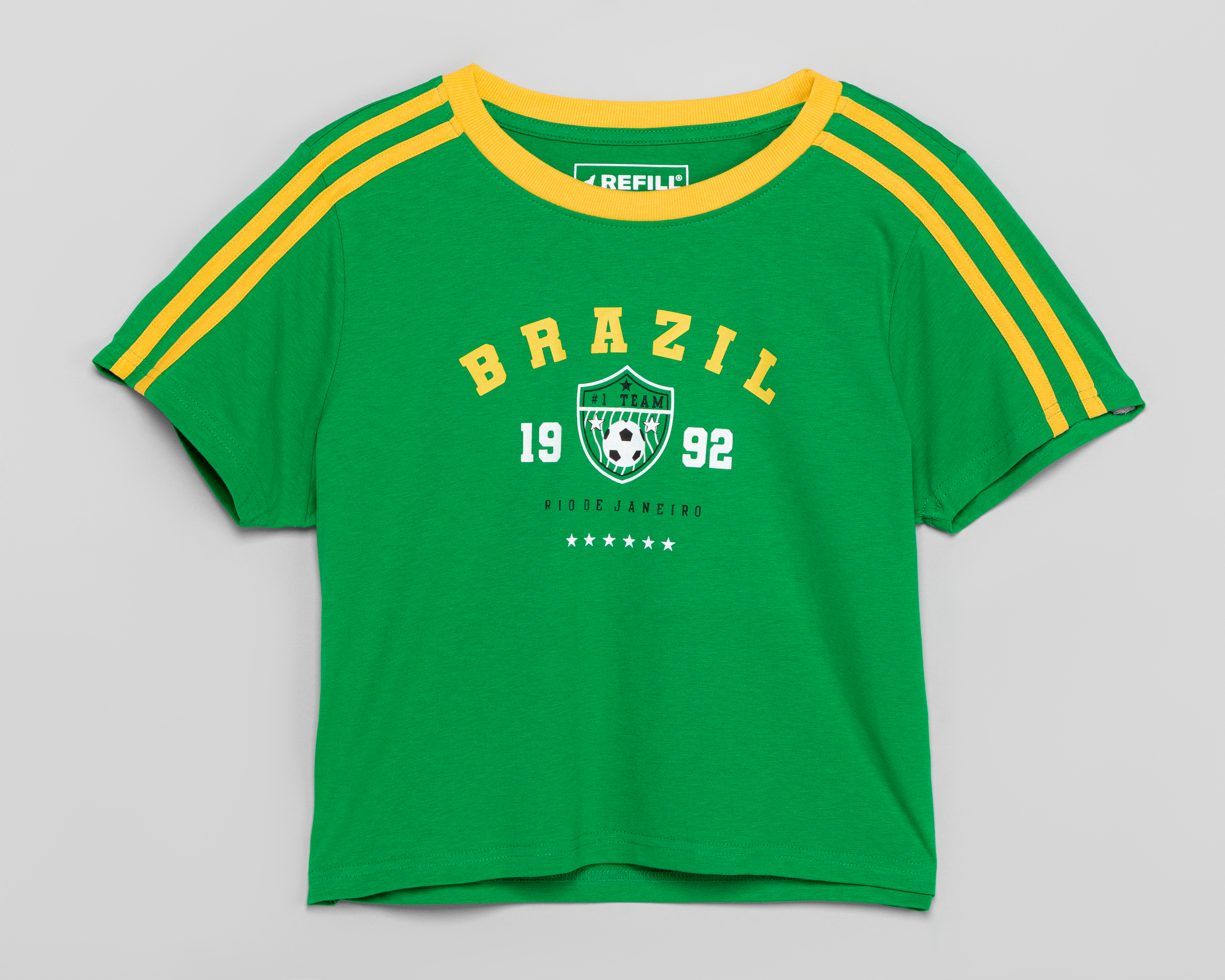 Playera Verde Refill para Mujer