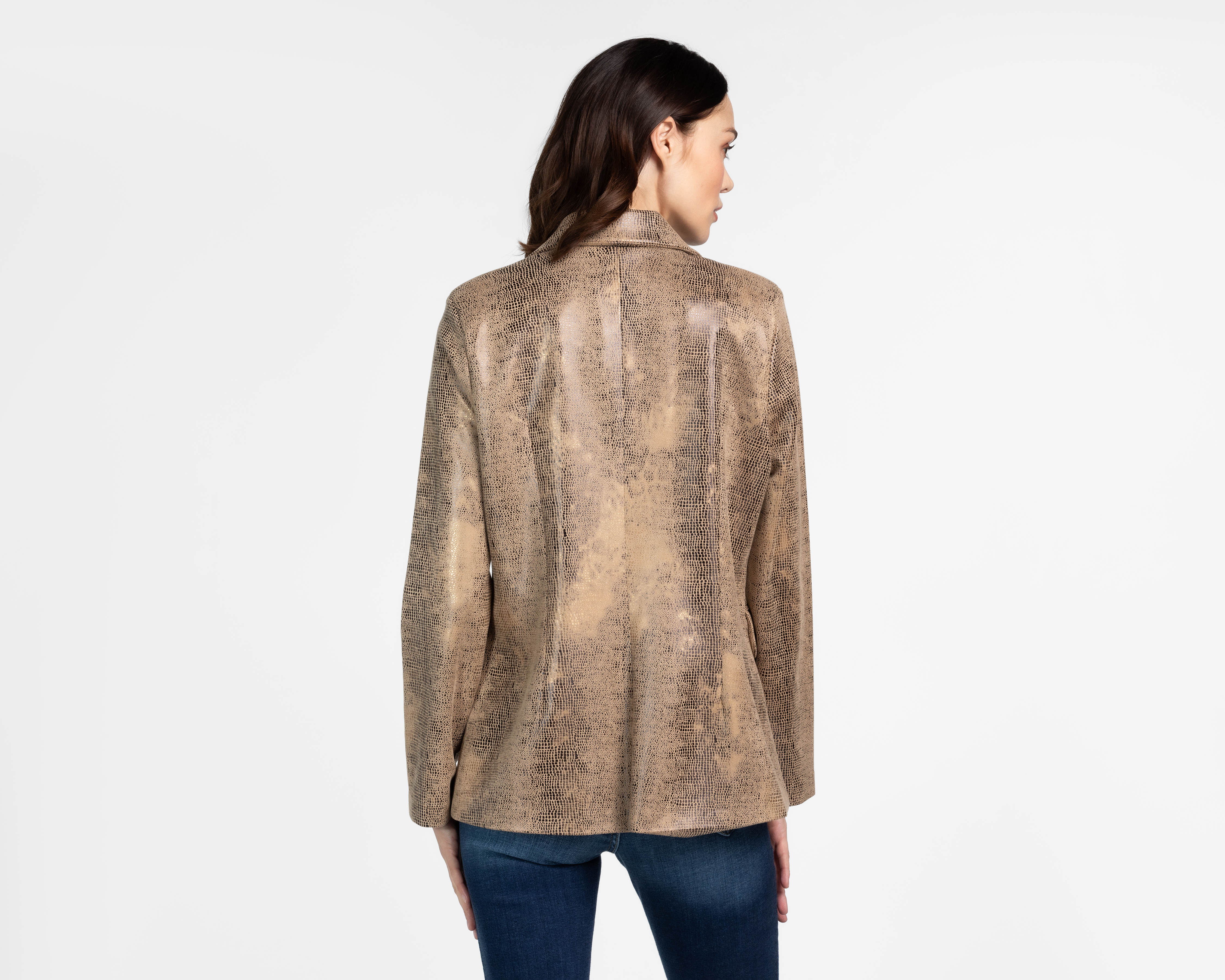 Foto 3 | Foto 3 | Blazer Dorado Sahara para Mujer