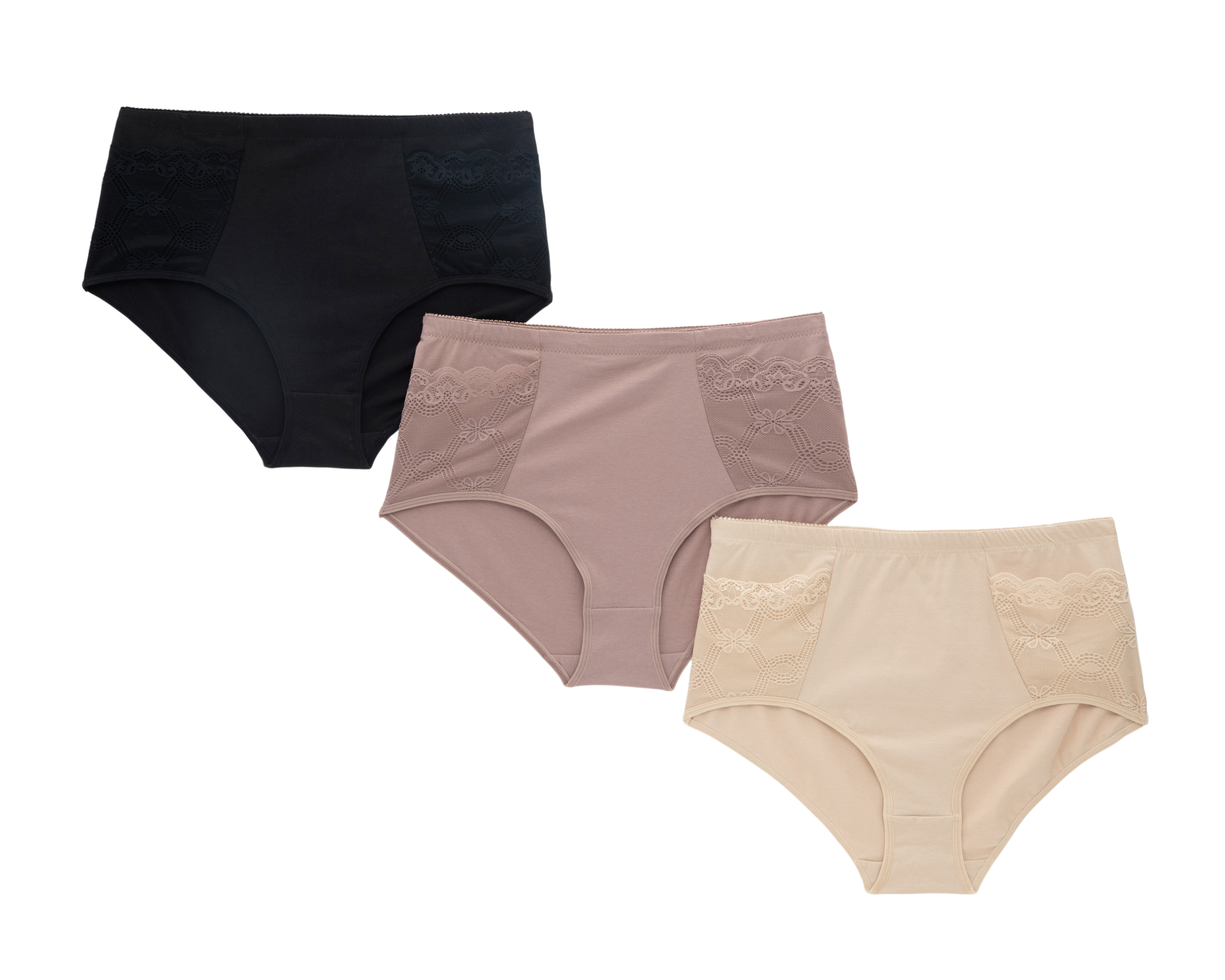 Pantaleta con Encaje Beauty Secret para Mujer 3 Piezas