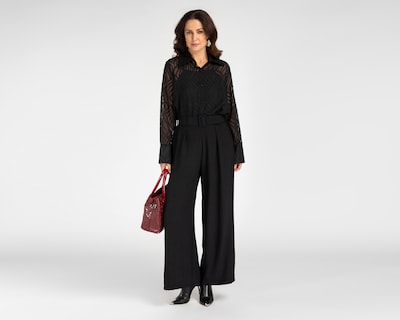 Foto 2 | Foto 2 | Pantalón Ancho Sahara Negro para Mujer