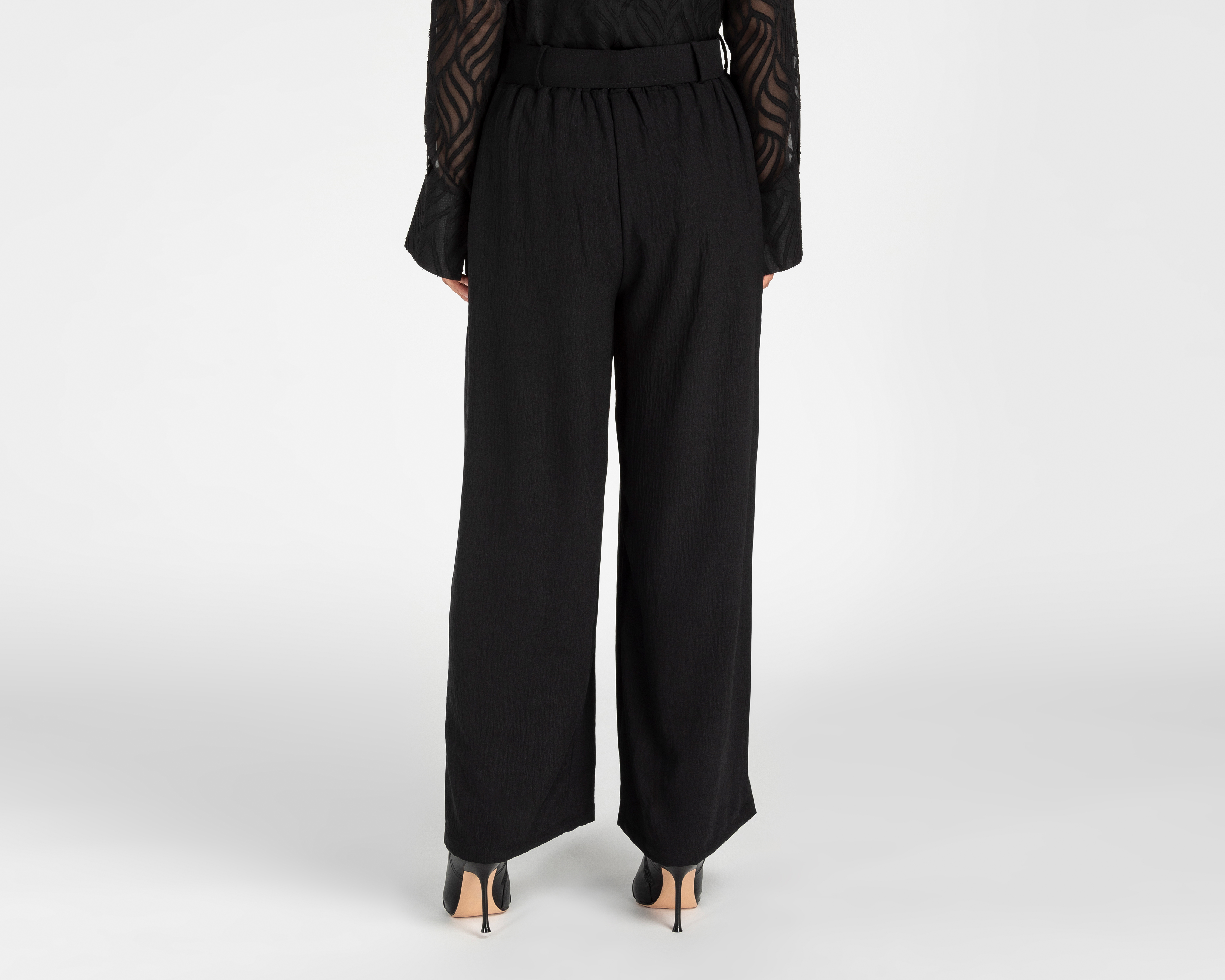 Foto 4 pulgar | Foto 3 | Pantalón Ancho Sahara Negro para Mujer