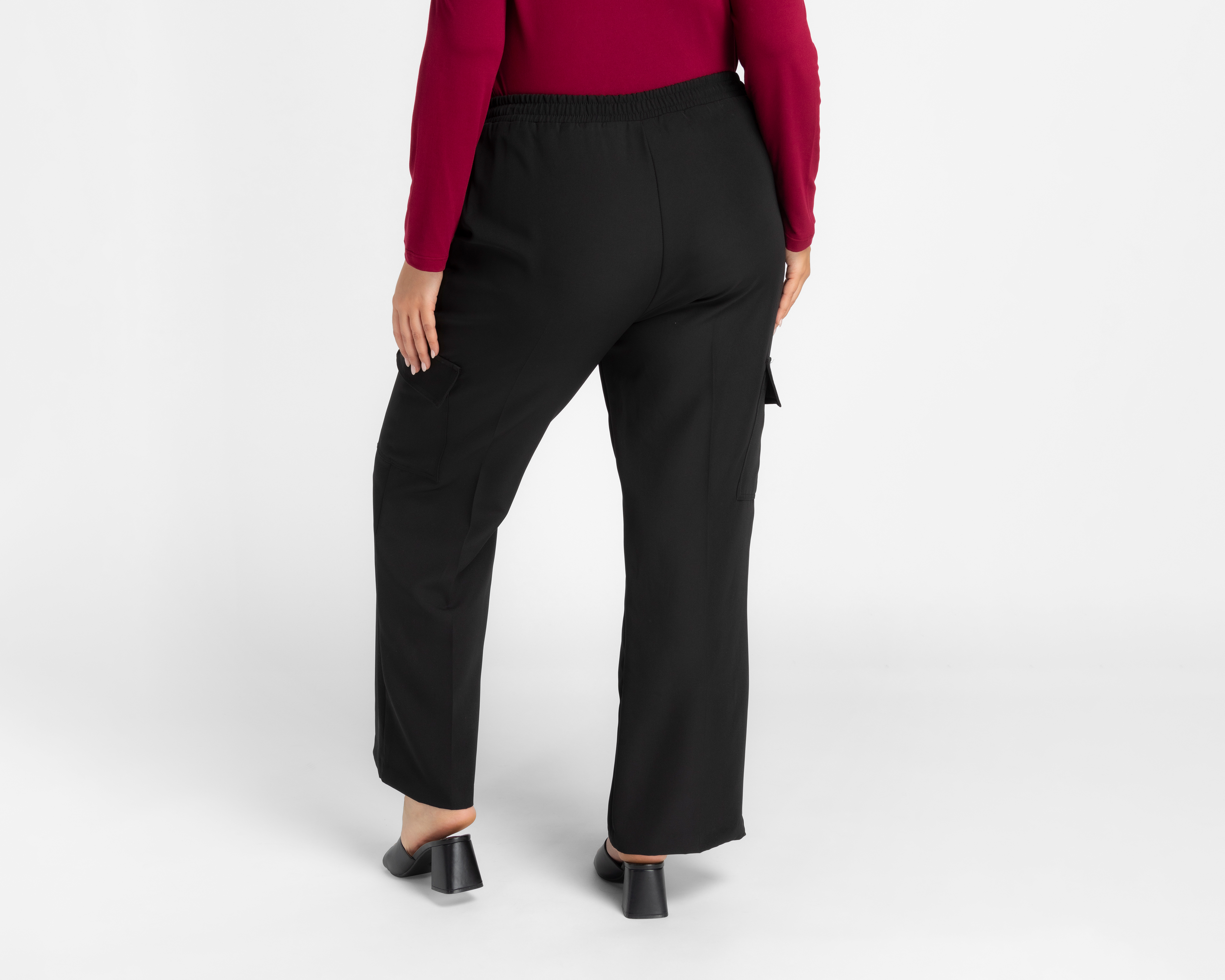 Foto 7 pulgar | Foto 6 | Pantalón de Vestir Sahara Negro para Mujer