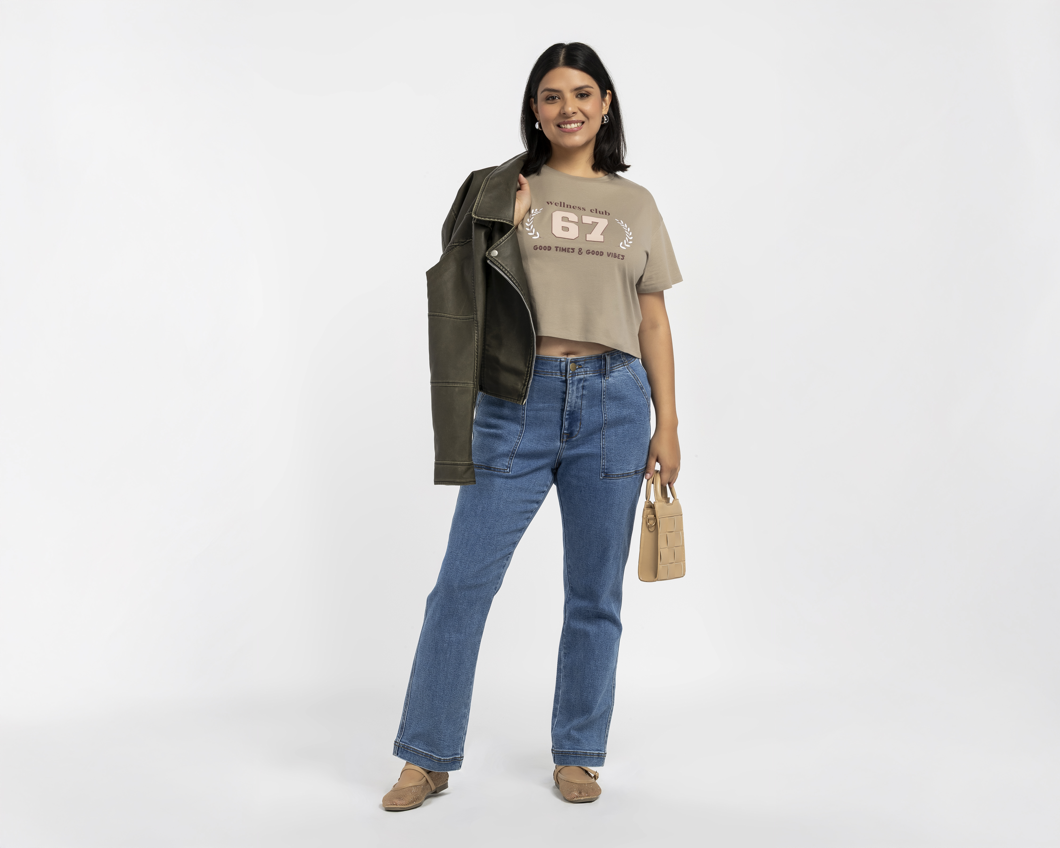 Foto 3 pulgar | Foto 2 | Playera Manga Corta Refill para Mujer