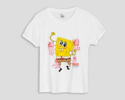 Playera Estampada Bob Esponja para Mujer