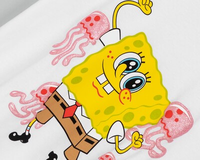 Foto 3 | Foto 3 | Playera Estampada Bob Esponja para Mujer