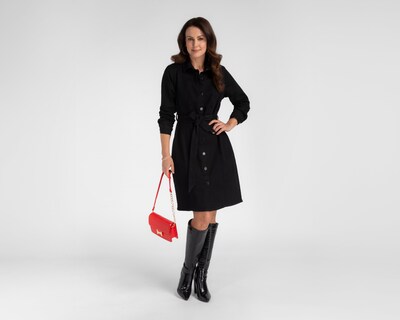 Foto 2 | Foto 2 | Vestido Casual Sahara de Mezclilla Negro con Lazo