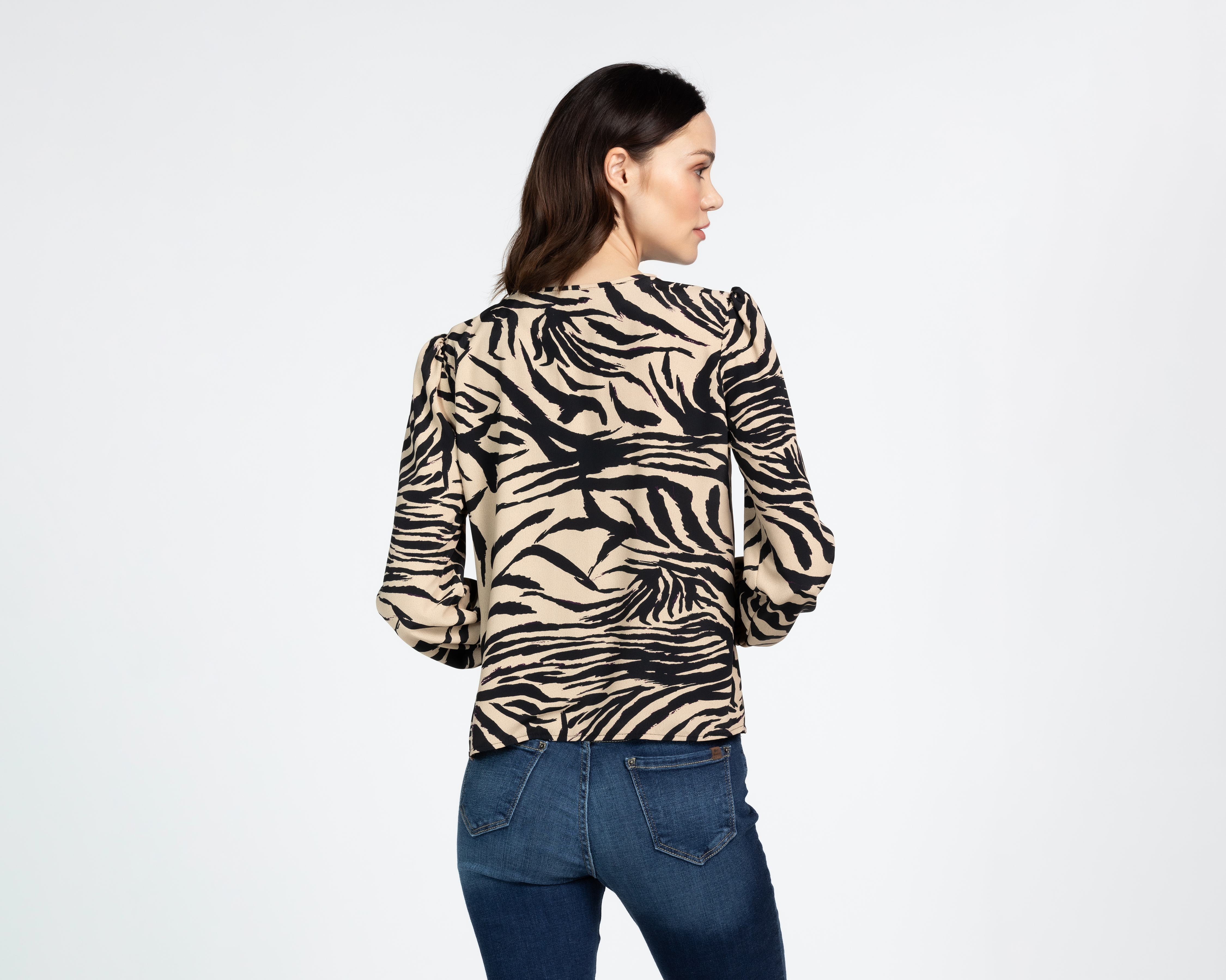 Foto 4 pulgar | Foto 3 | Blusa Sahara Animal Print para Mujer
