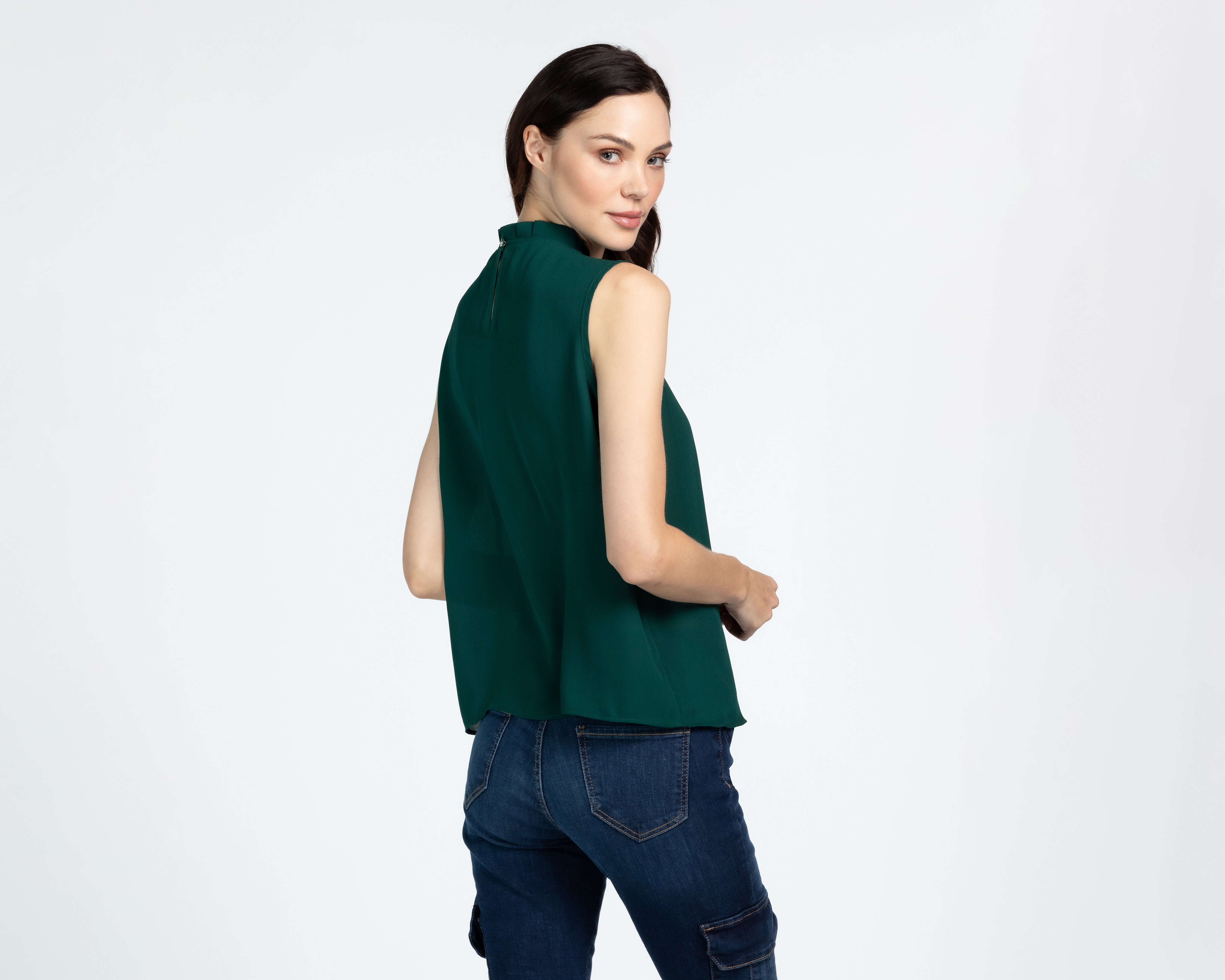 Foto 4 pulgar | Foto 3 | Blusa Sahara Verde para Mujer